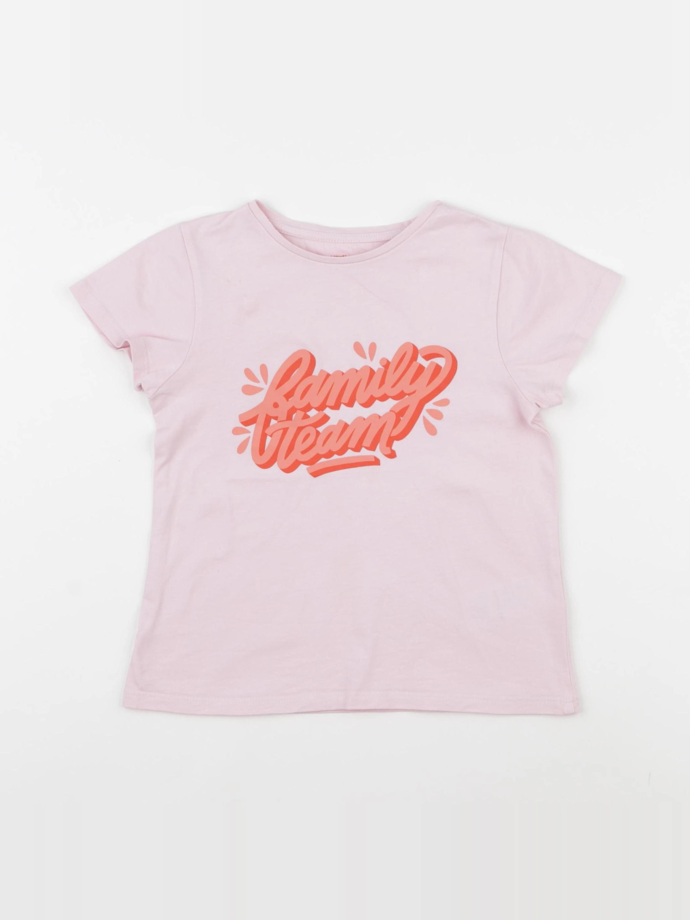 Vertbaudet - tee-shirt rose - 6 ans