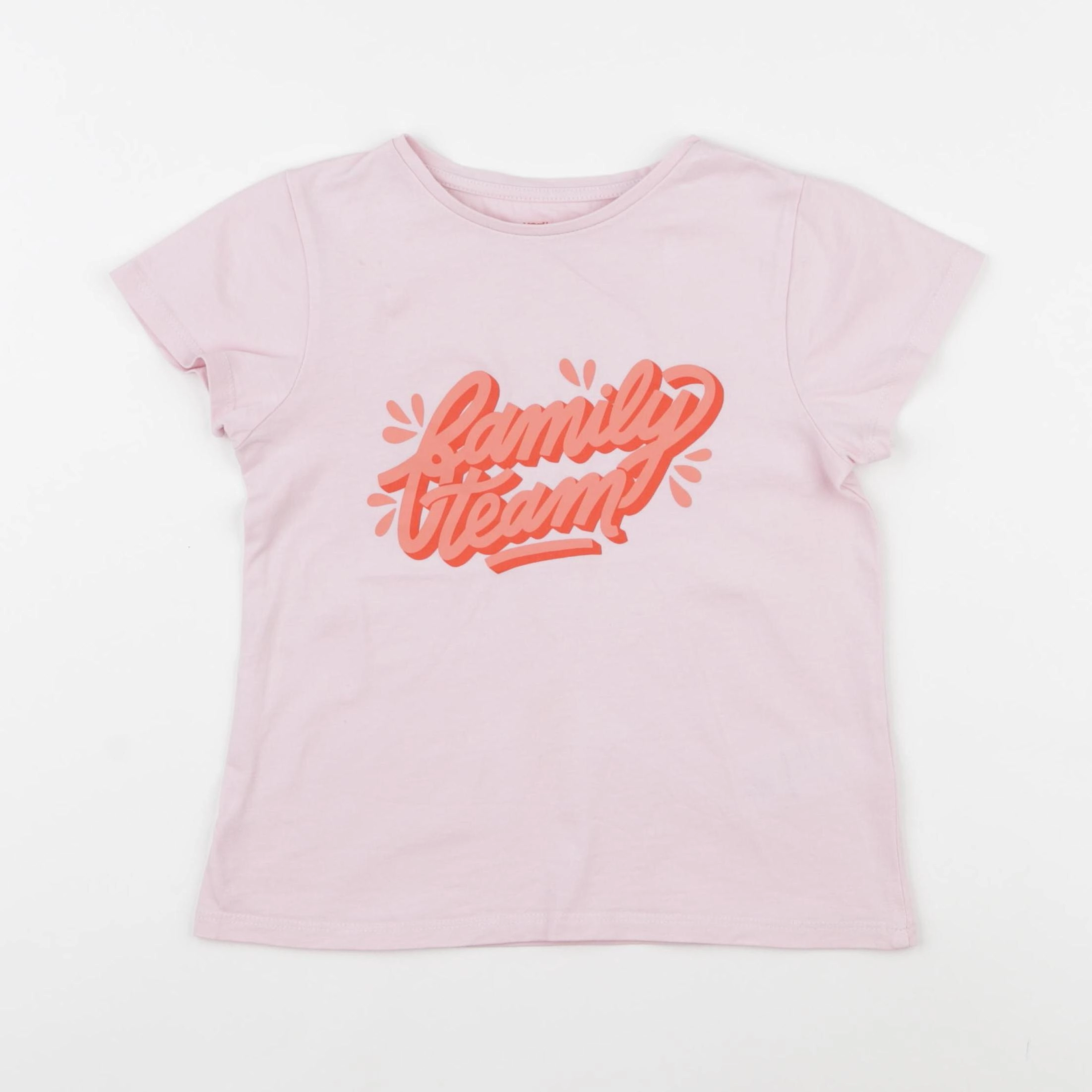 Vertbaudet - tee-shirt rose - 6 ans