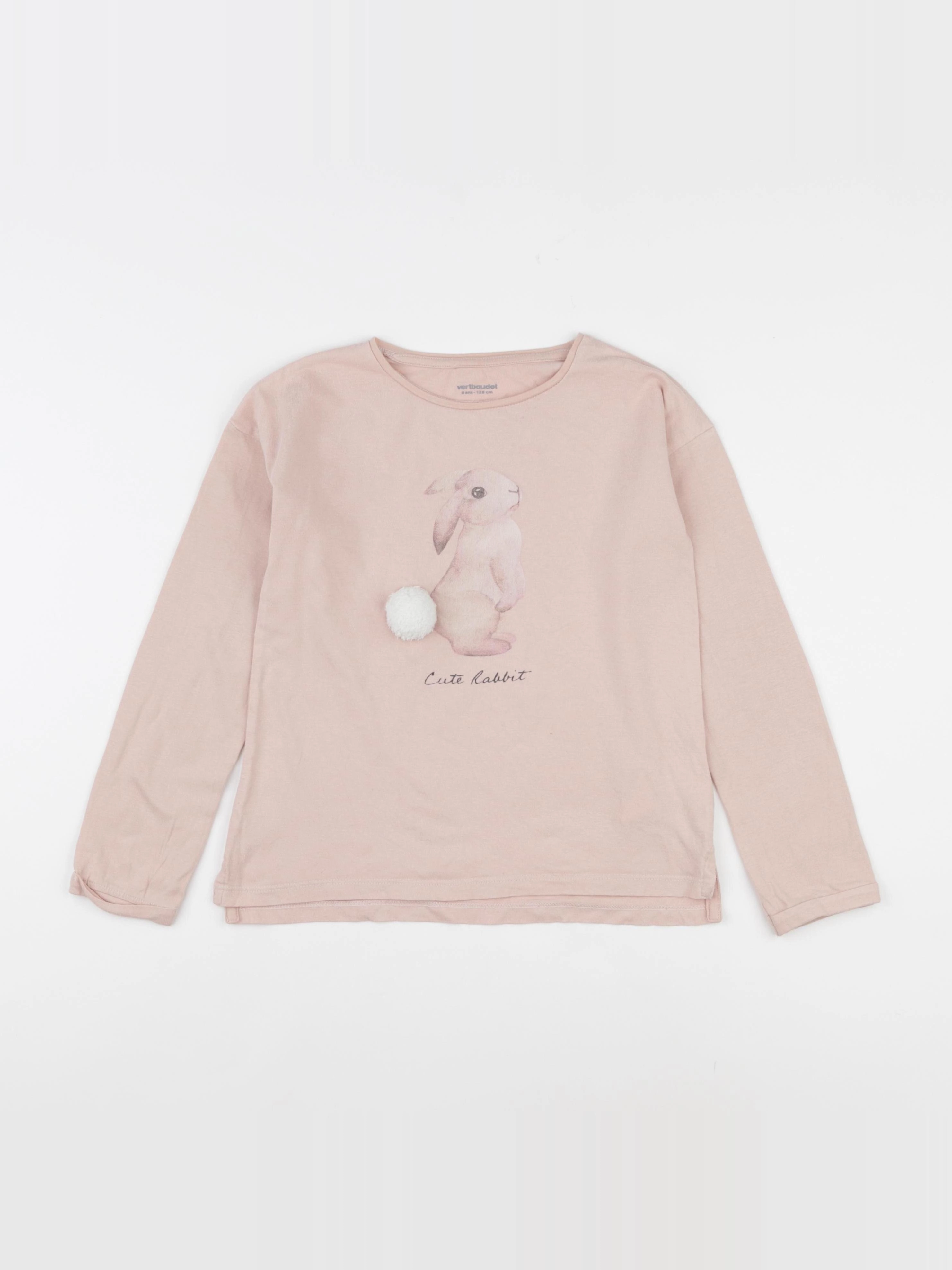 Vertbaudet - tee-shirt rose - 8 ans