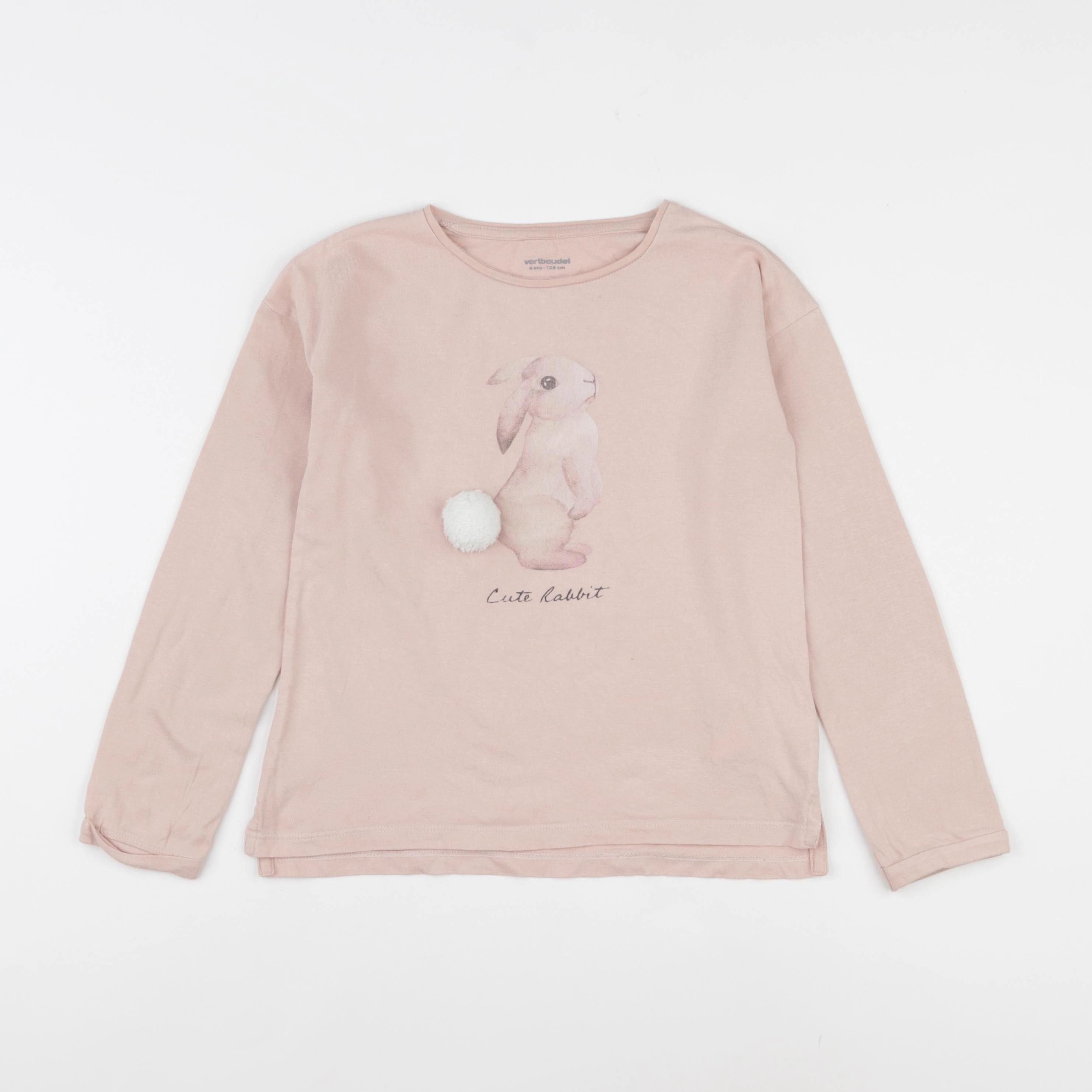 Vertbaudet - tee-shirt rose - 8 ans