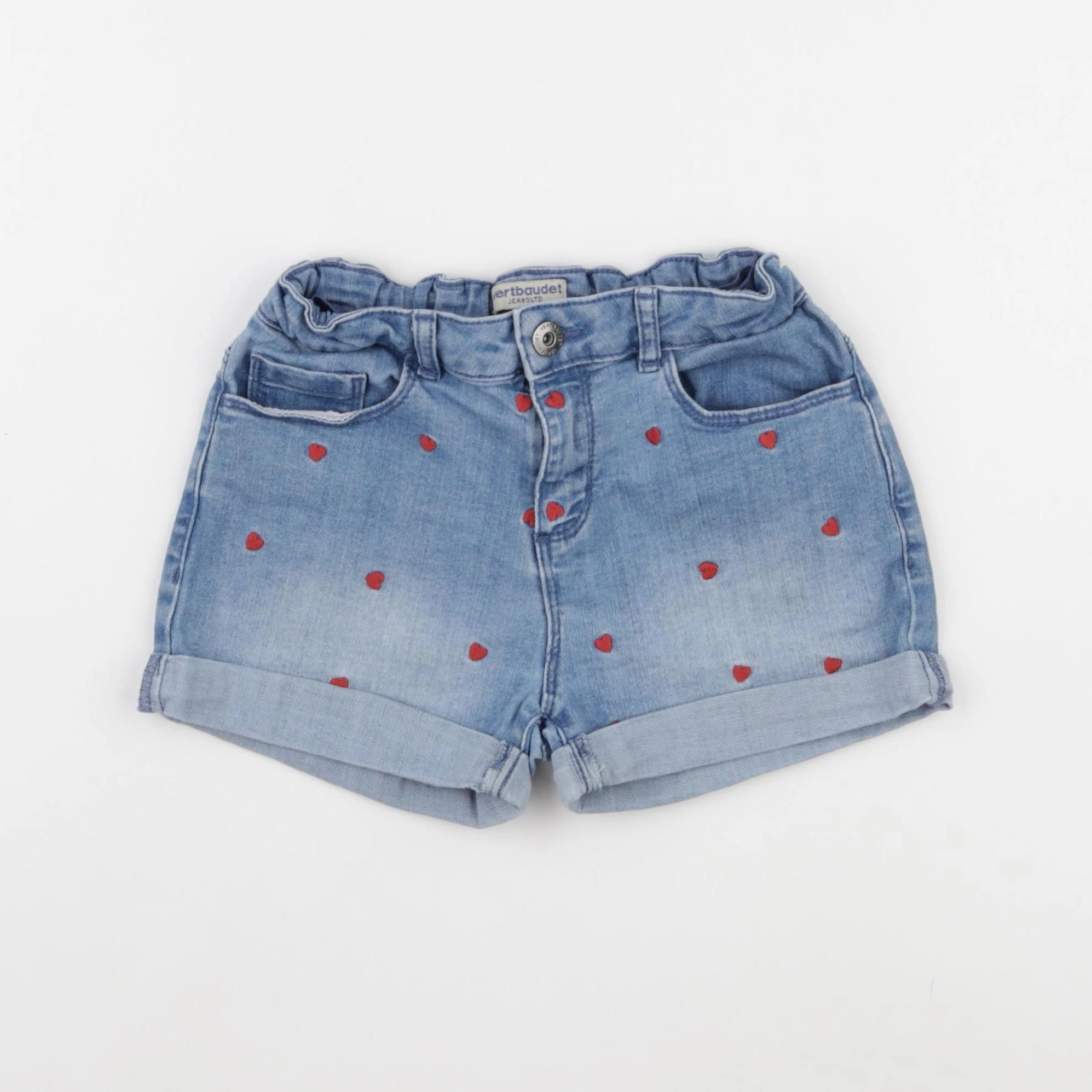 Vertbaudet - short bleu - 7 ans