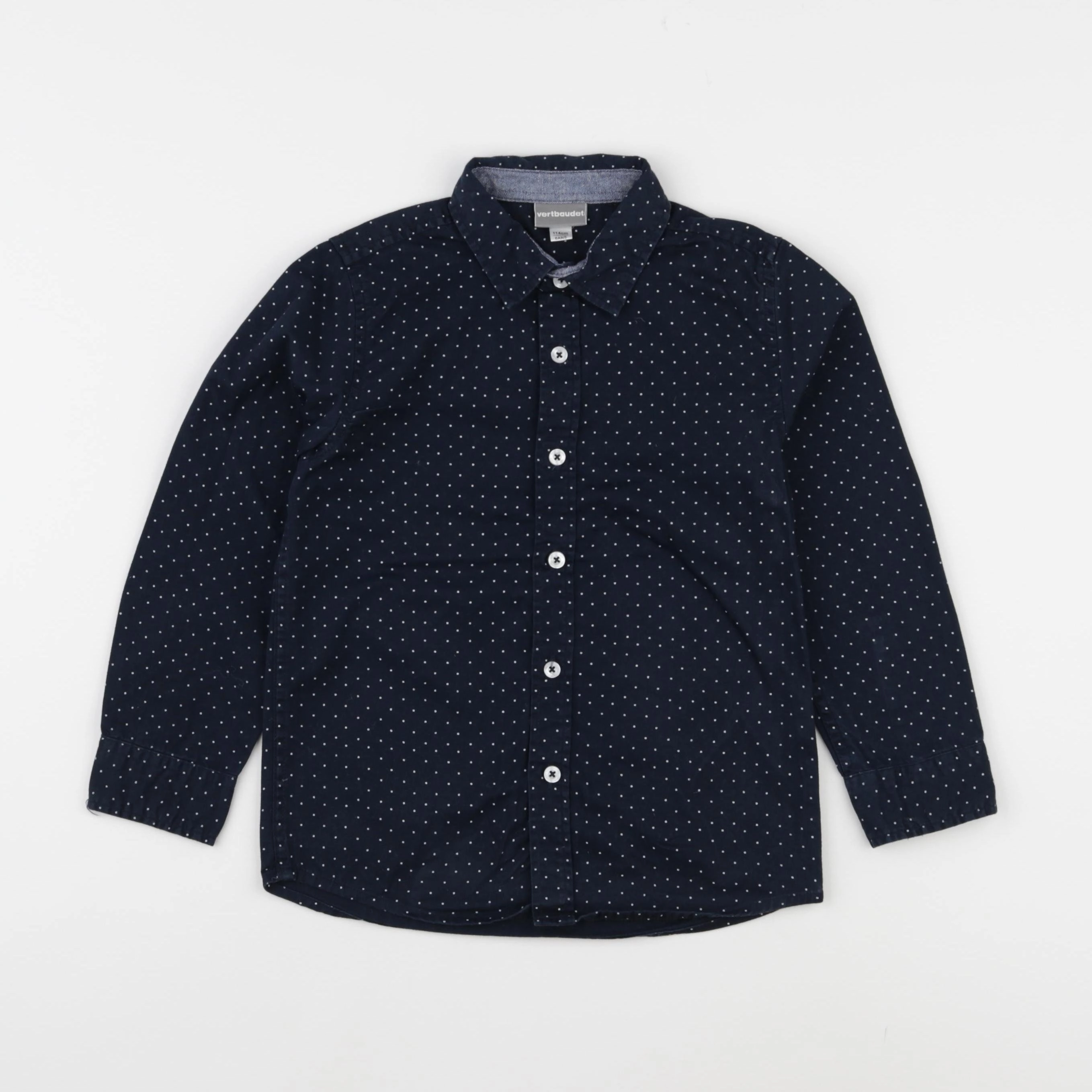 Vertbaudet - chemise bleu - 6 ans