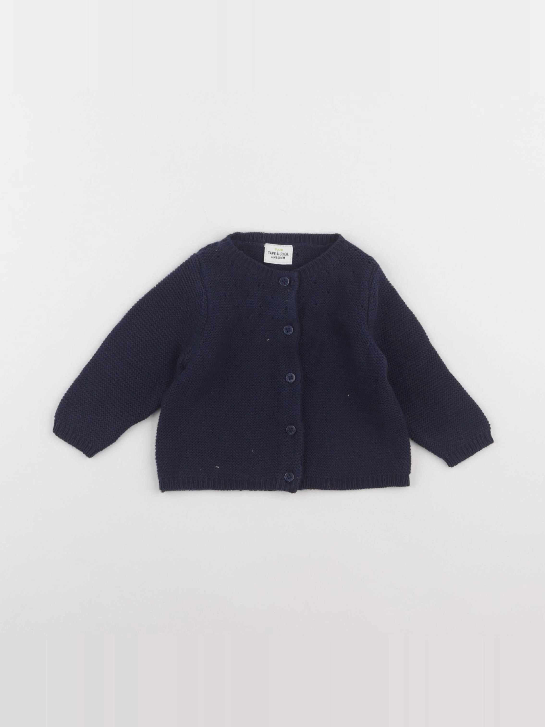 Tape à l'oeil - gilet bleu - 6 mois