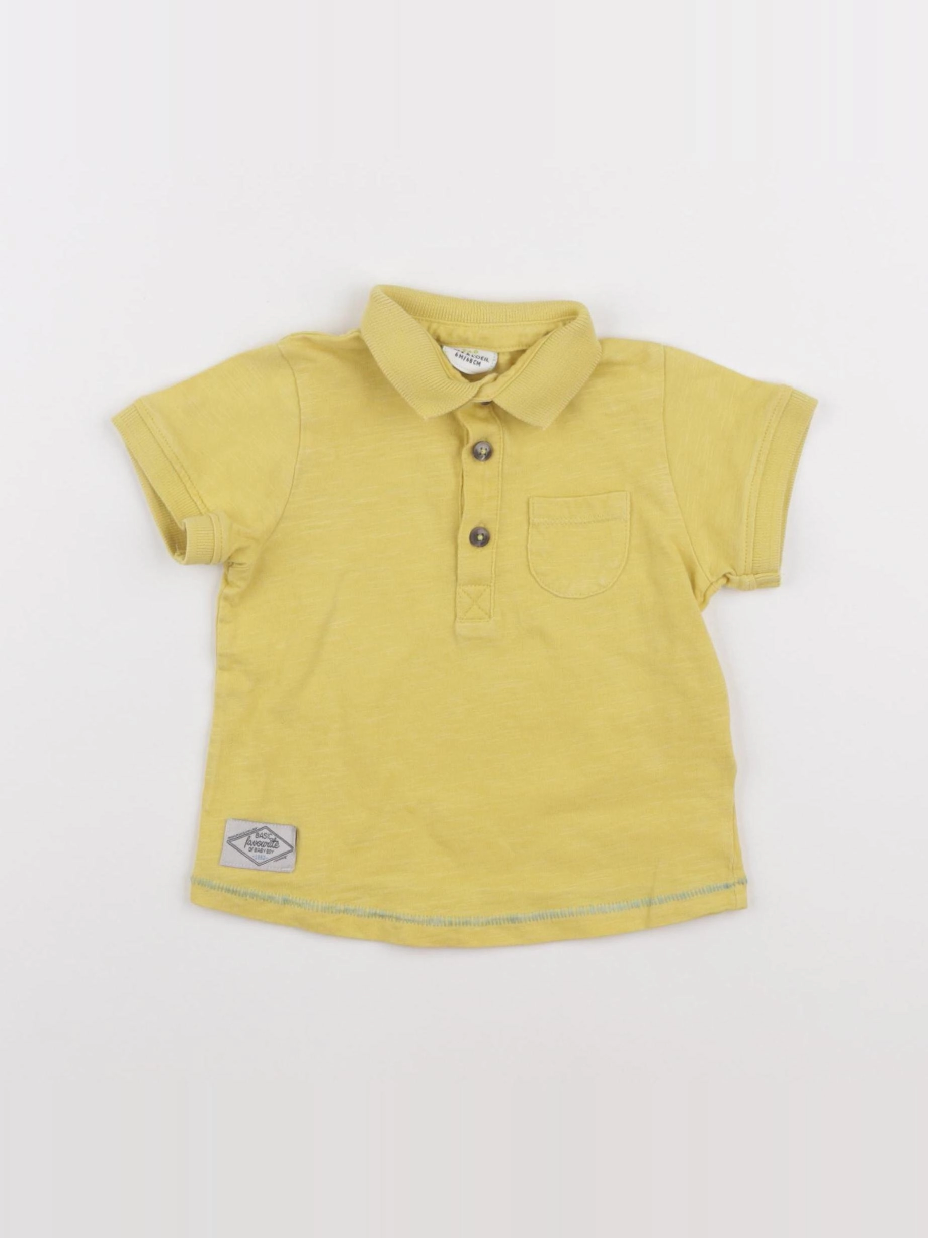 Tape à l'oeil - tee-shirt jaune - 6 mois