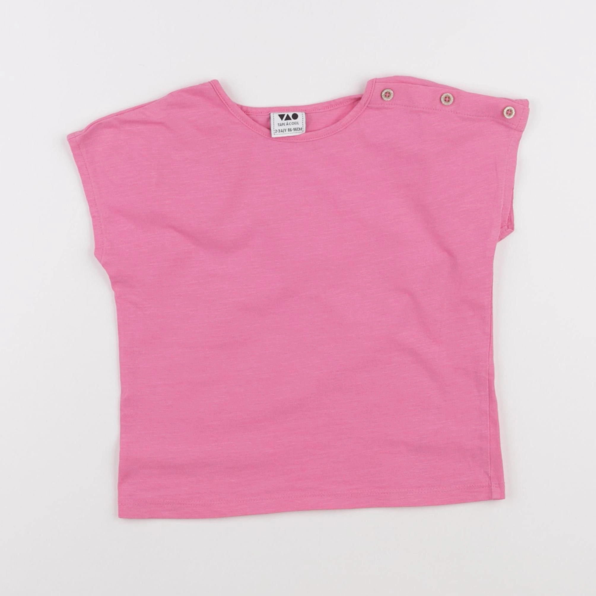 Tape à l'oeil - tee-shirt rose - 2/3 ans