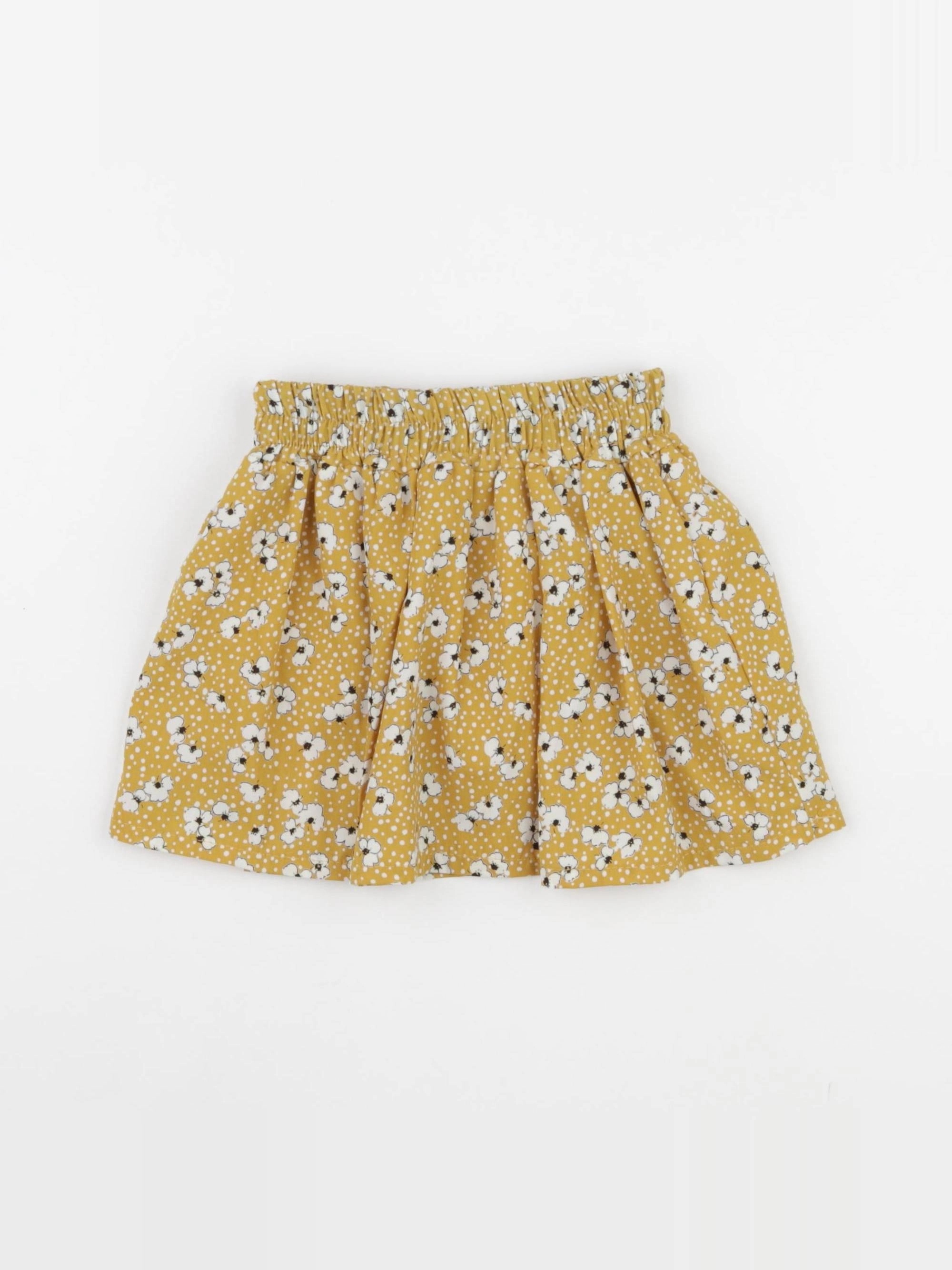 Little Cigogne - jupe jaune - 3 ans