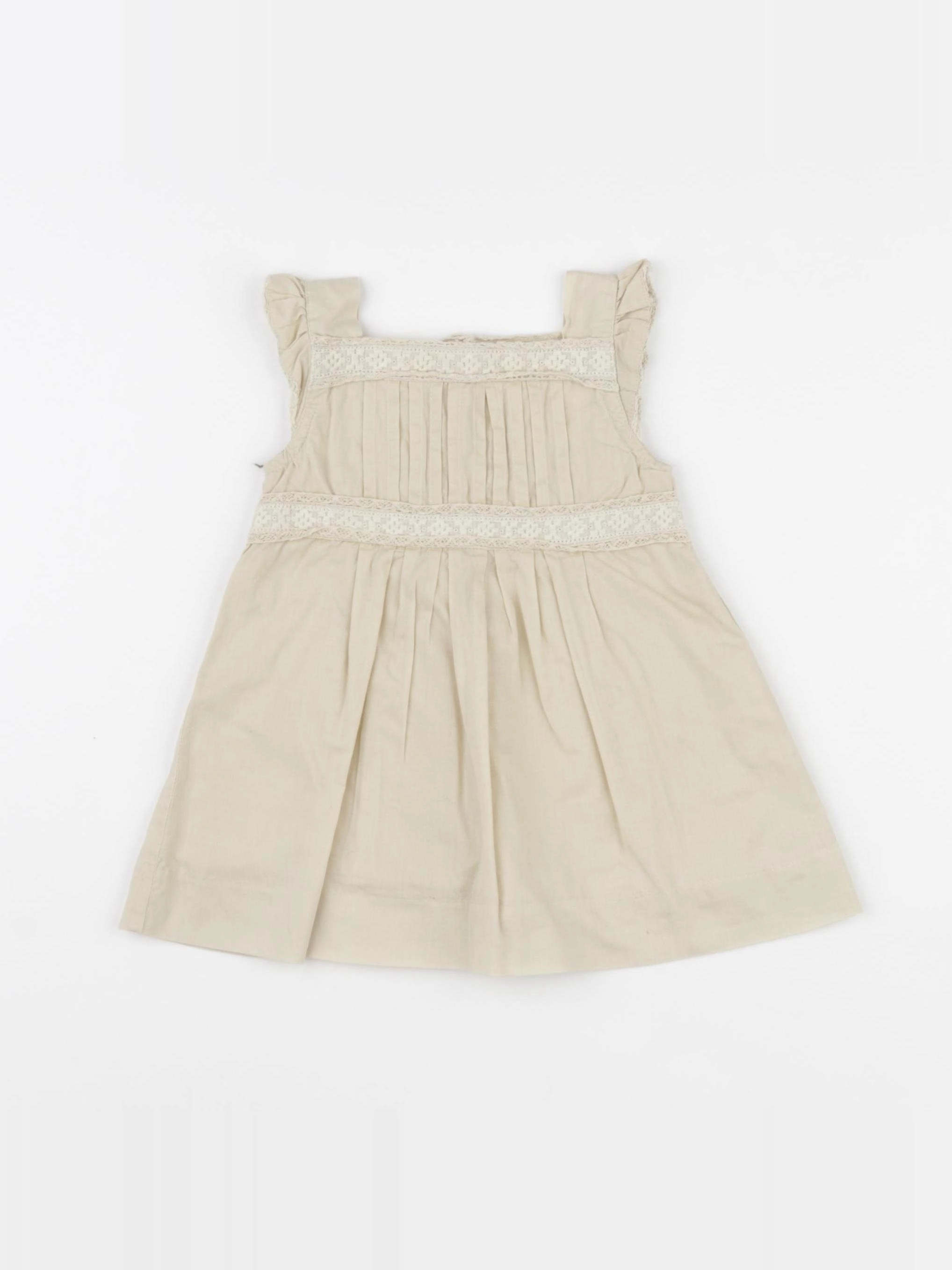 Gocco - robe beige - 6/9 mois