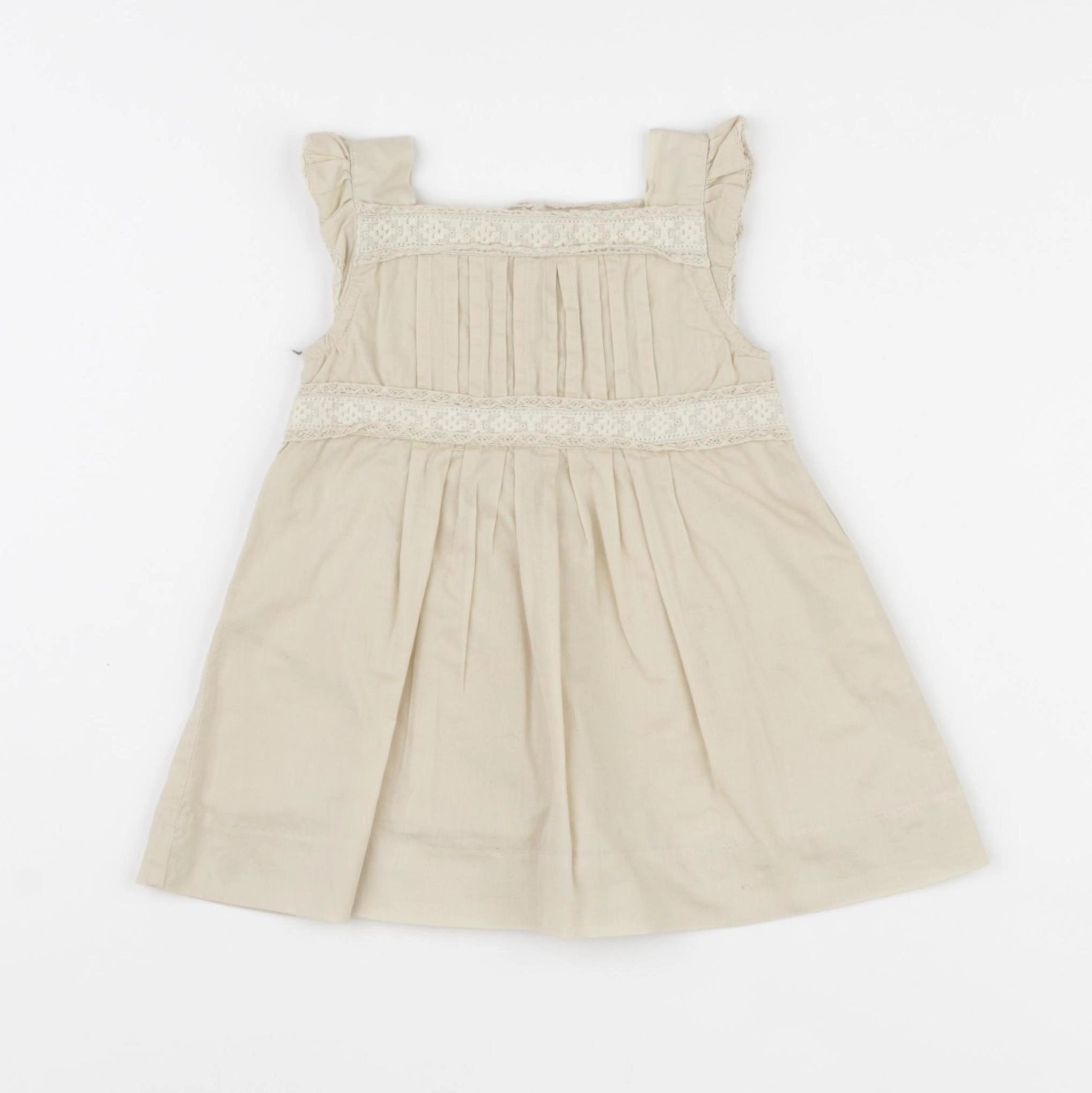 Gocco - robe beige - 6/9 mois