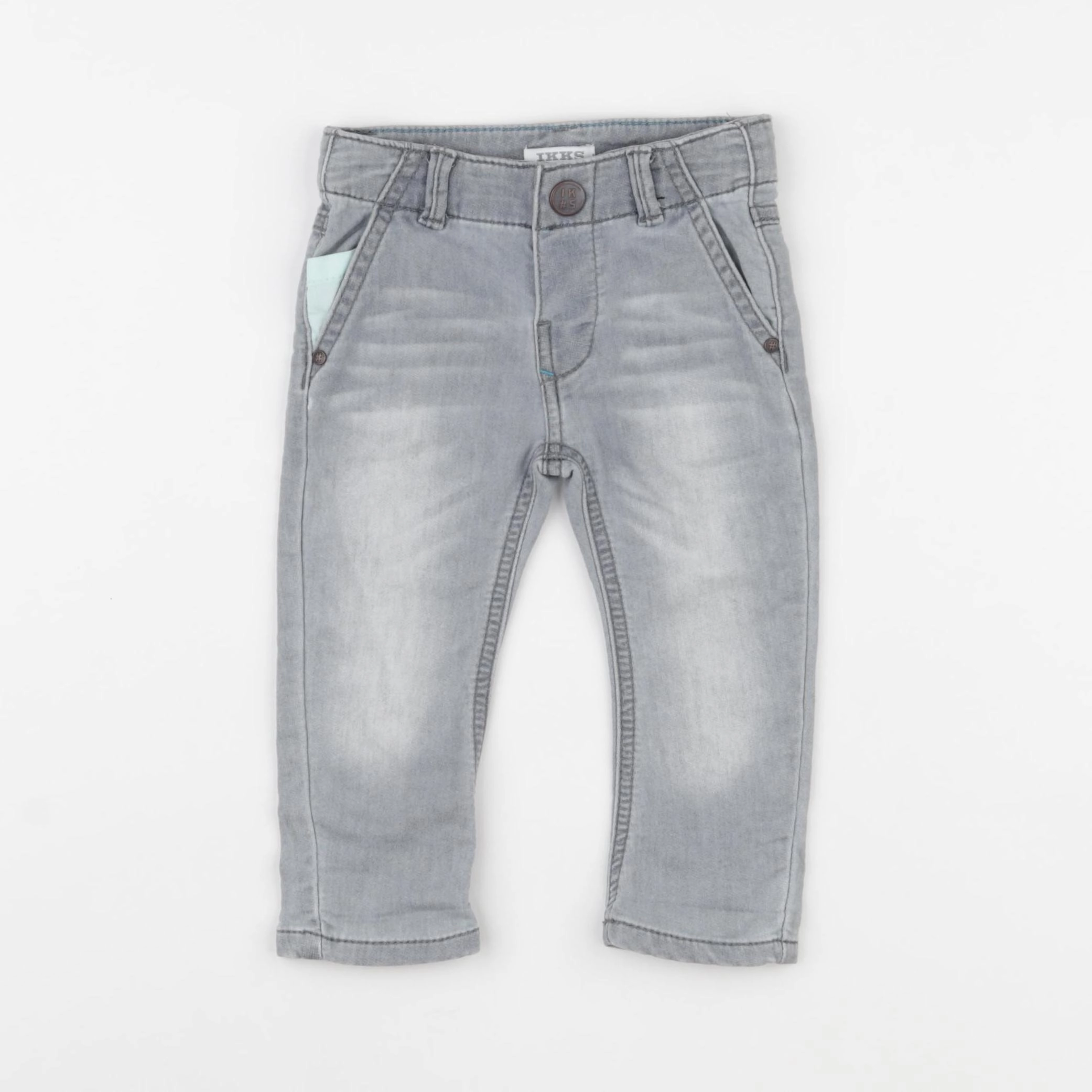 IKKS - jean gris - 6 mois