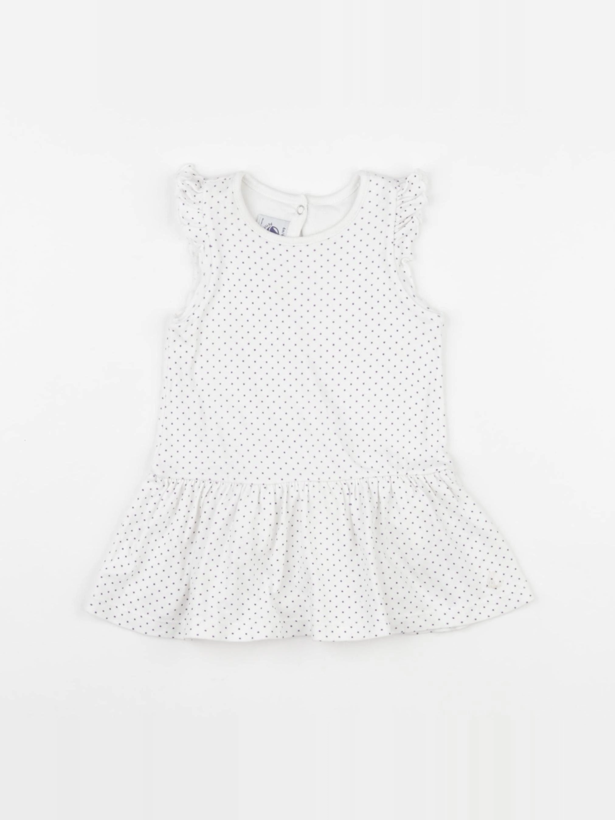 Petit Bateau - robe violet - 6 mois