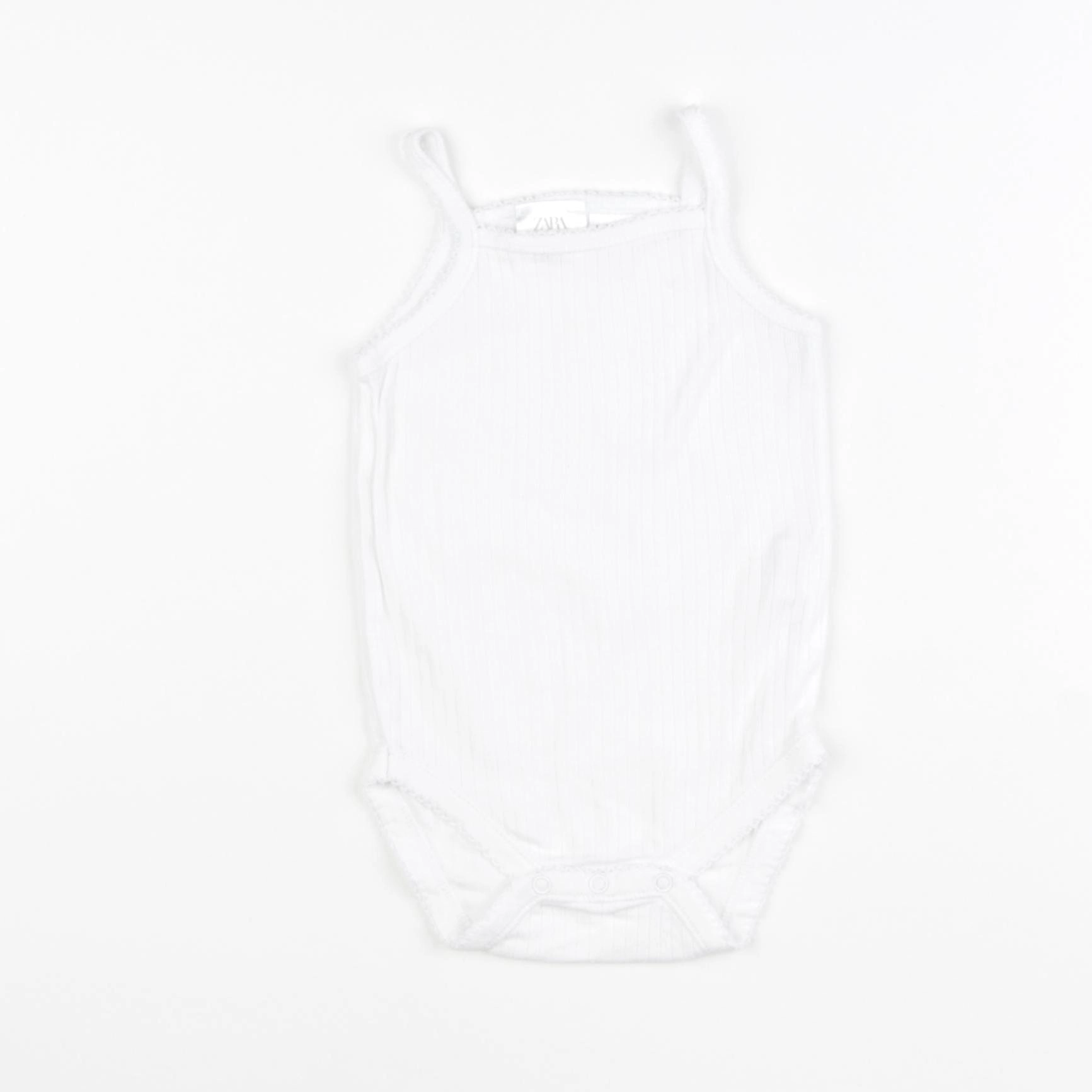 Zara - body blanc - 9/12 mois