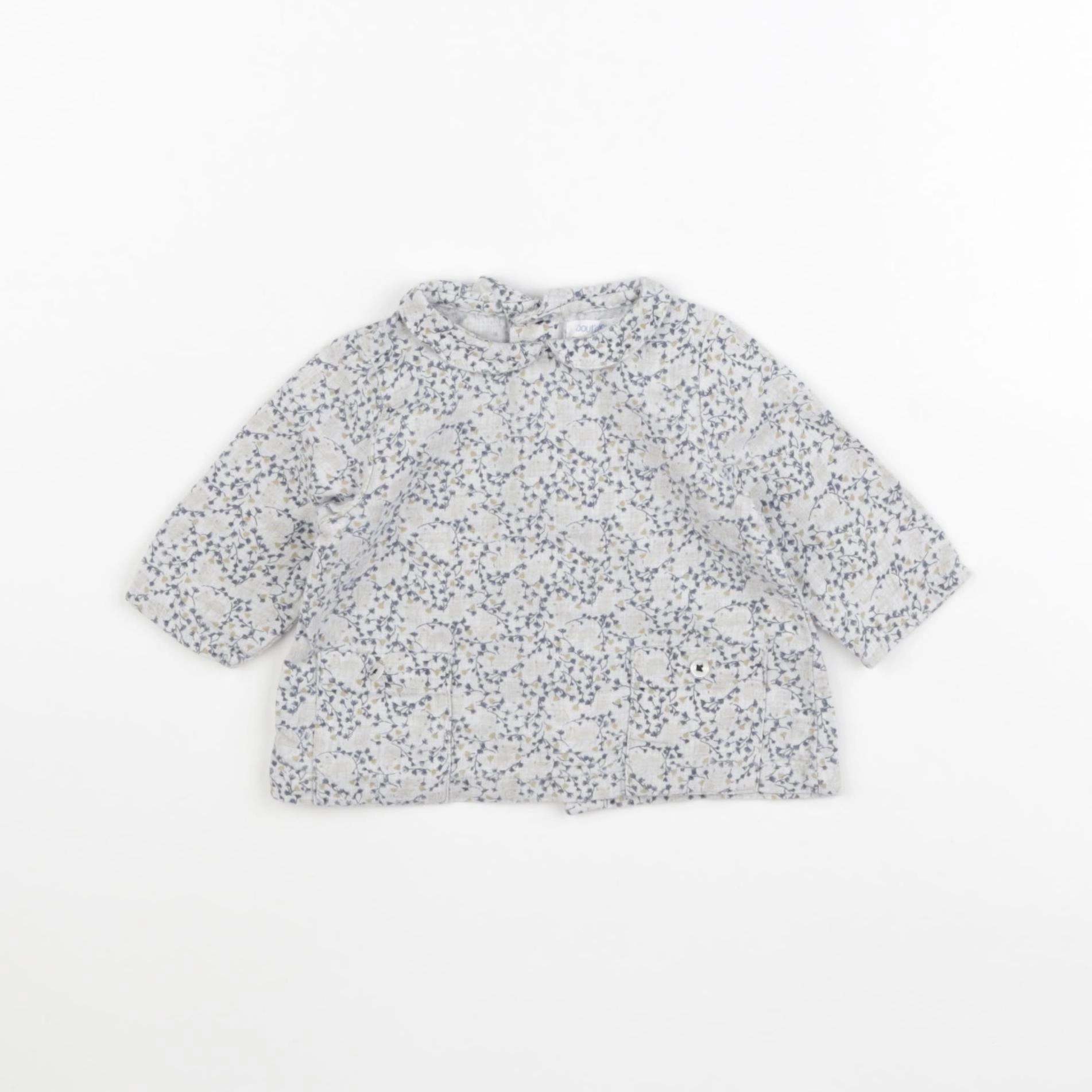 Boutchou - blouse gris - 3 mois