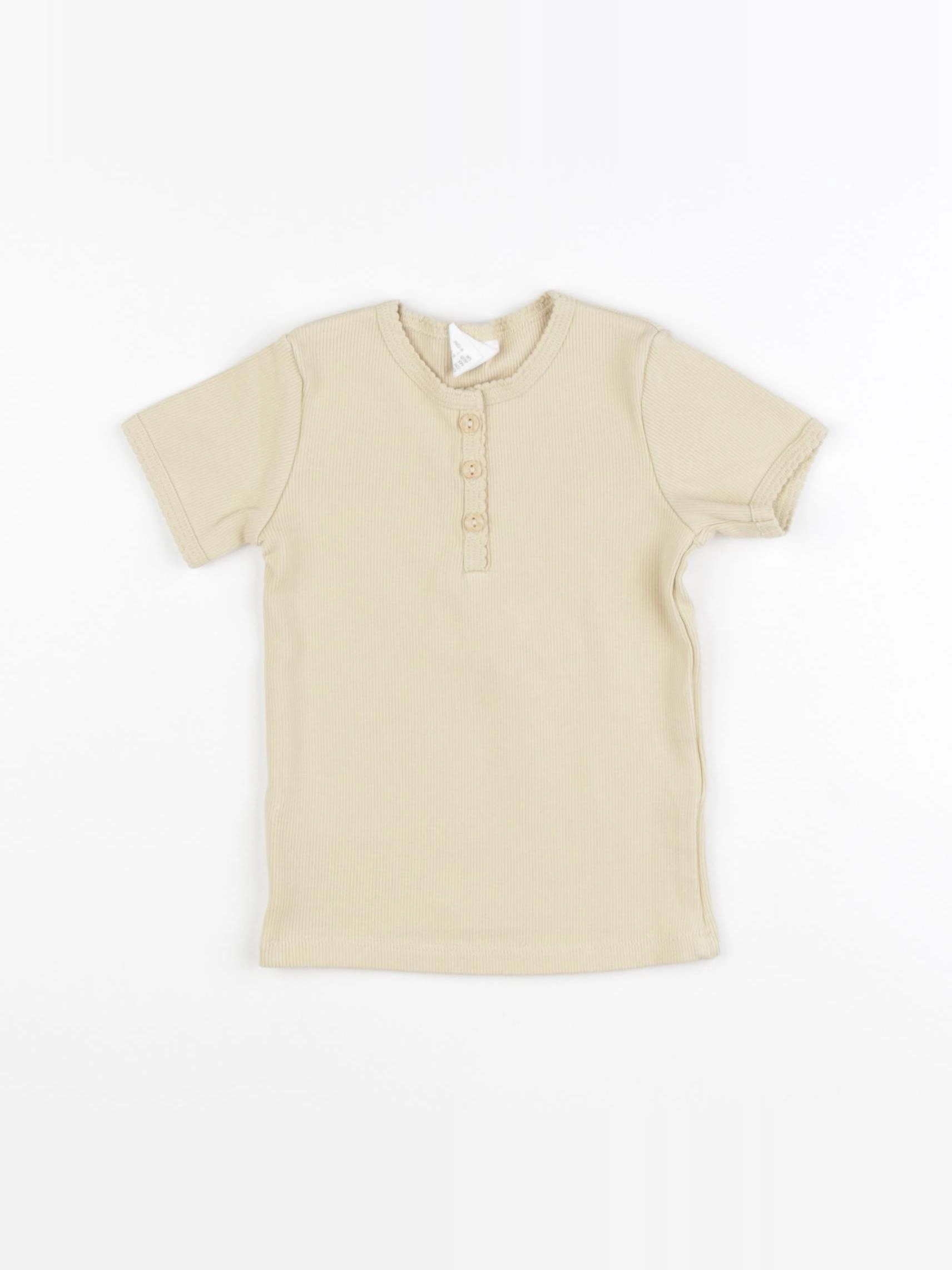 H&M - tee-shirt jaune - 9/12 mois