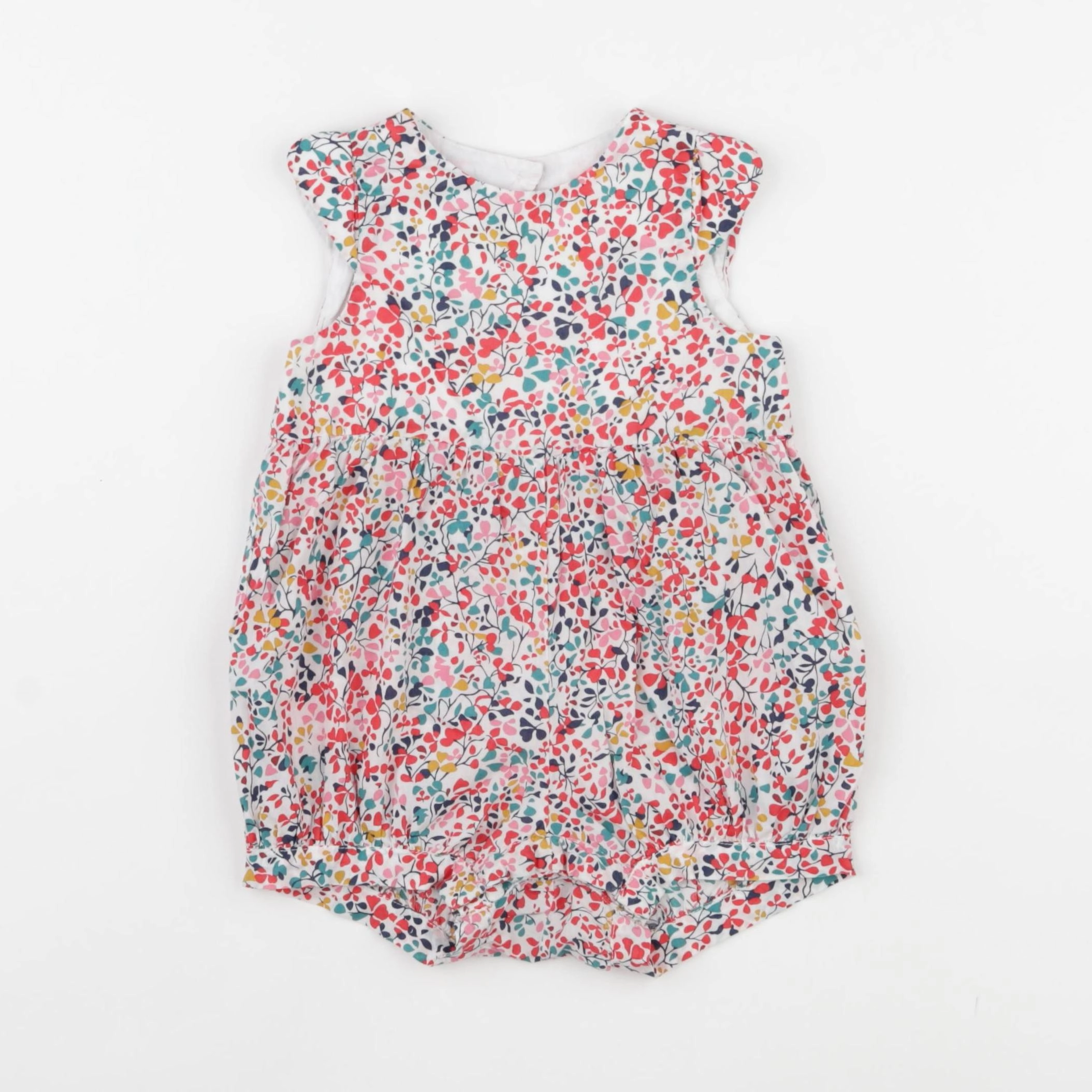 Jacadi - combinaison liberty multicolore - 12 mois