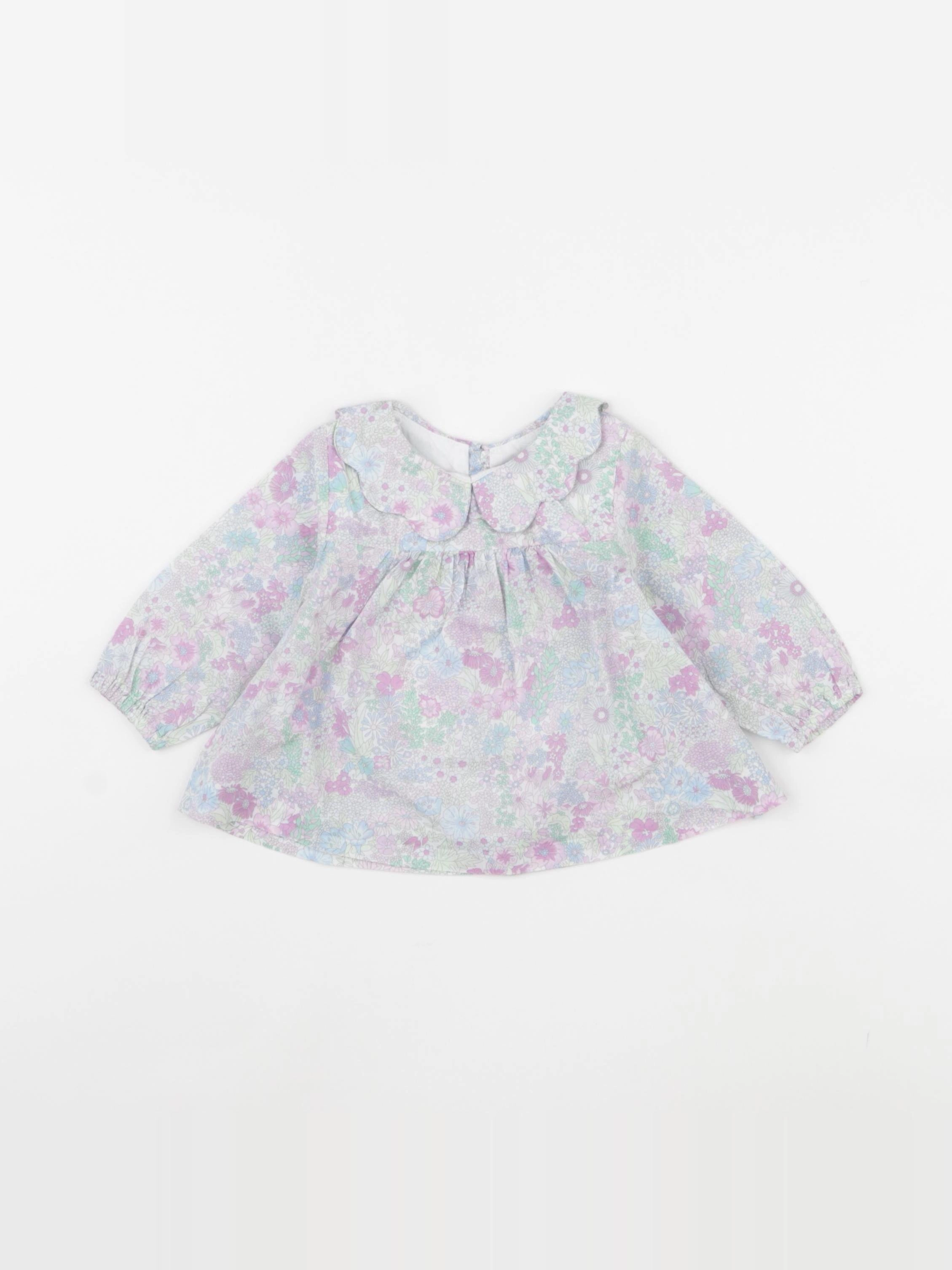 Jacadi - blouse liberty multicolore - 6 mois