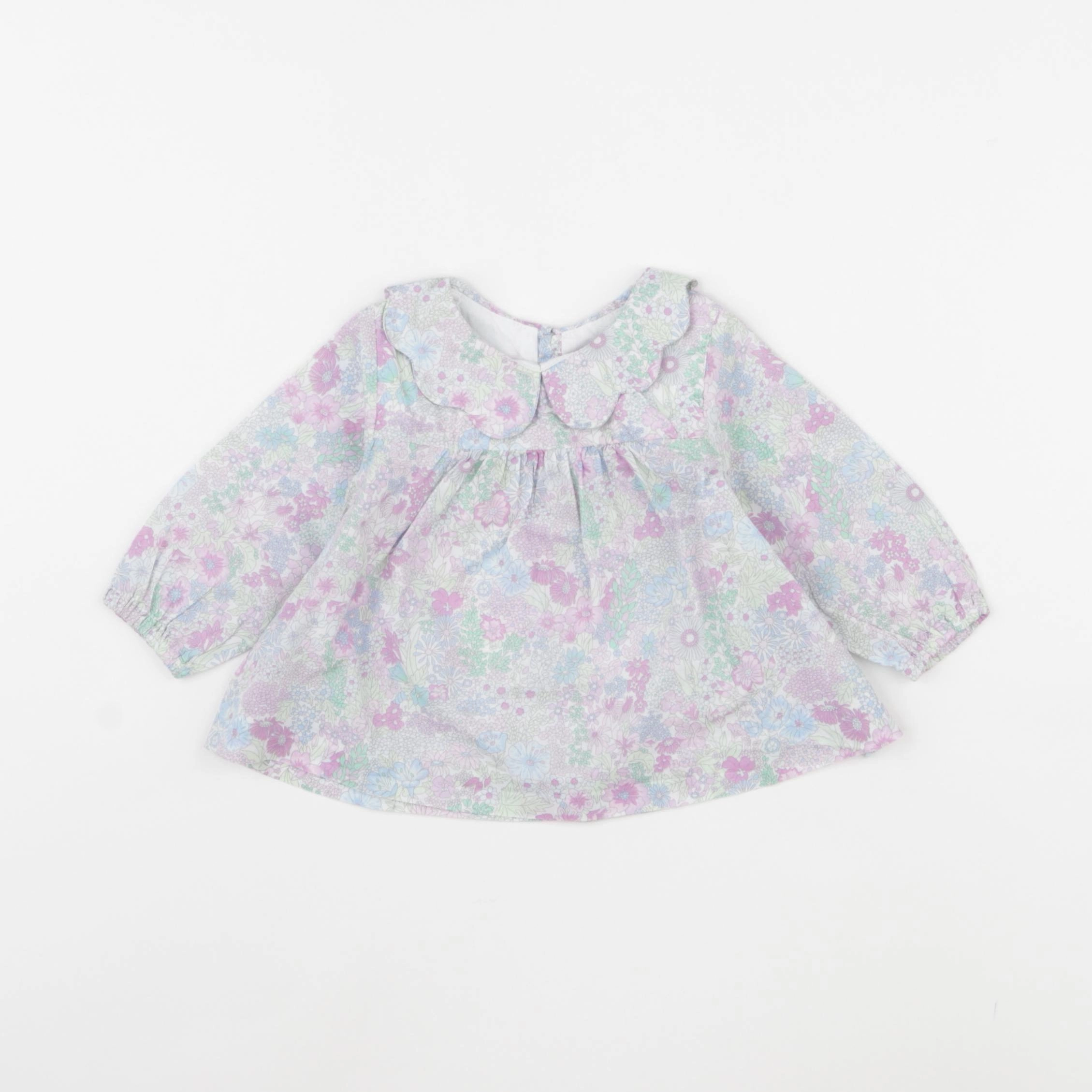 Jacadi - blouse liberty multicolore - 6 mois