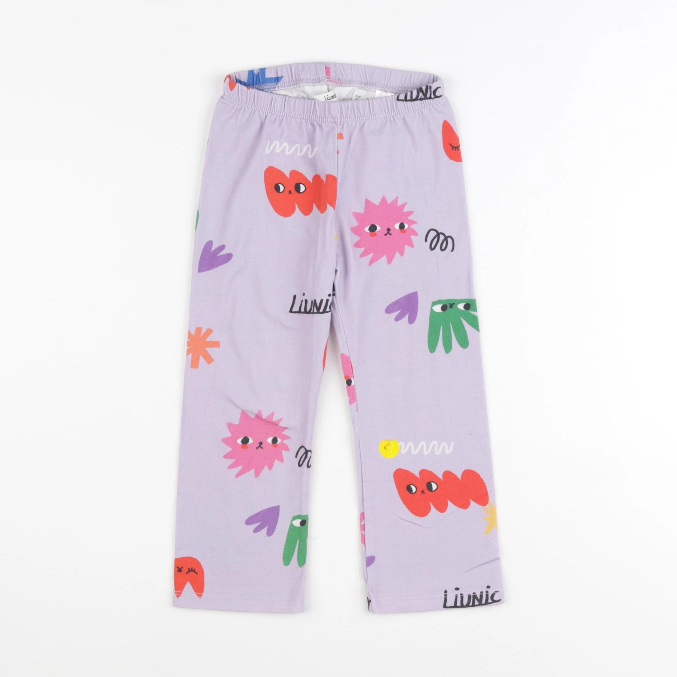H&M - legging violet - 2/3 ans
