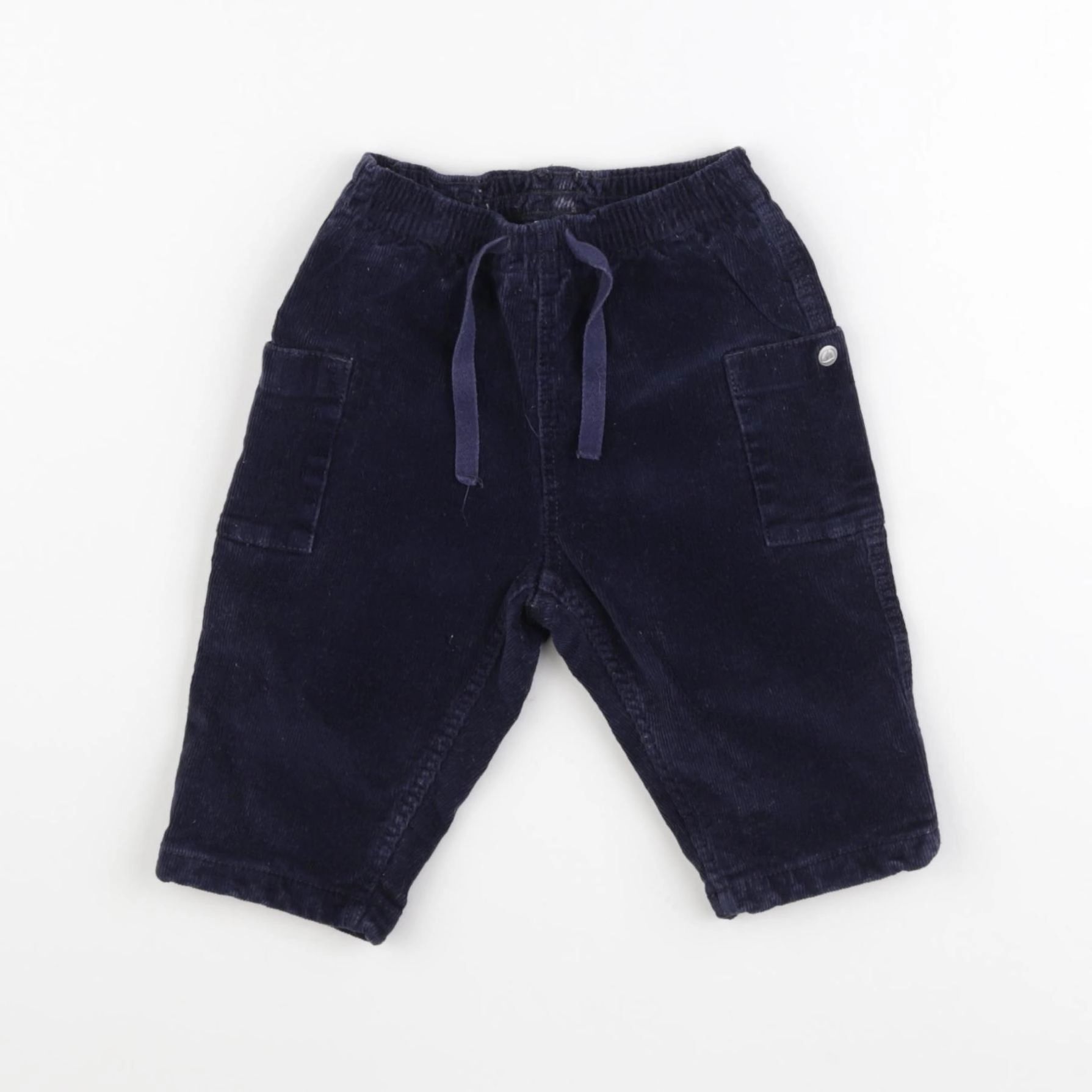 Petit Bateau - pantalon bleu - 6 mois