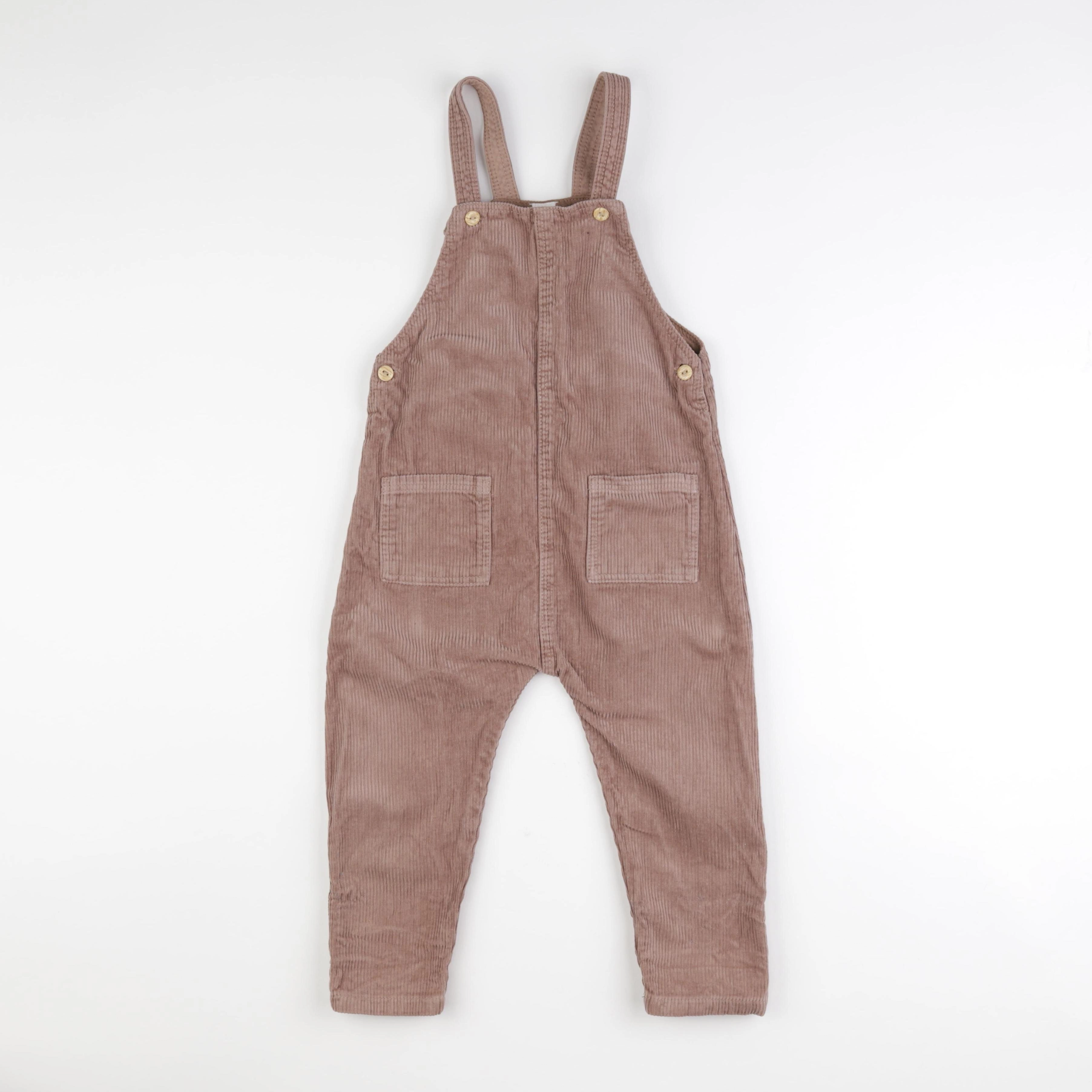H&M - salopette marron - 3/4 ans