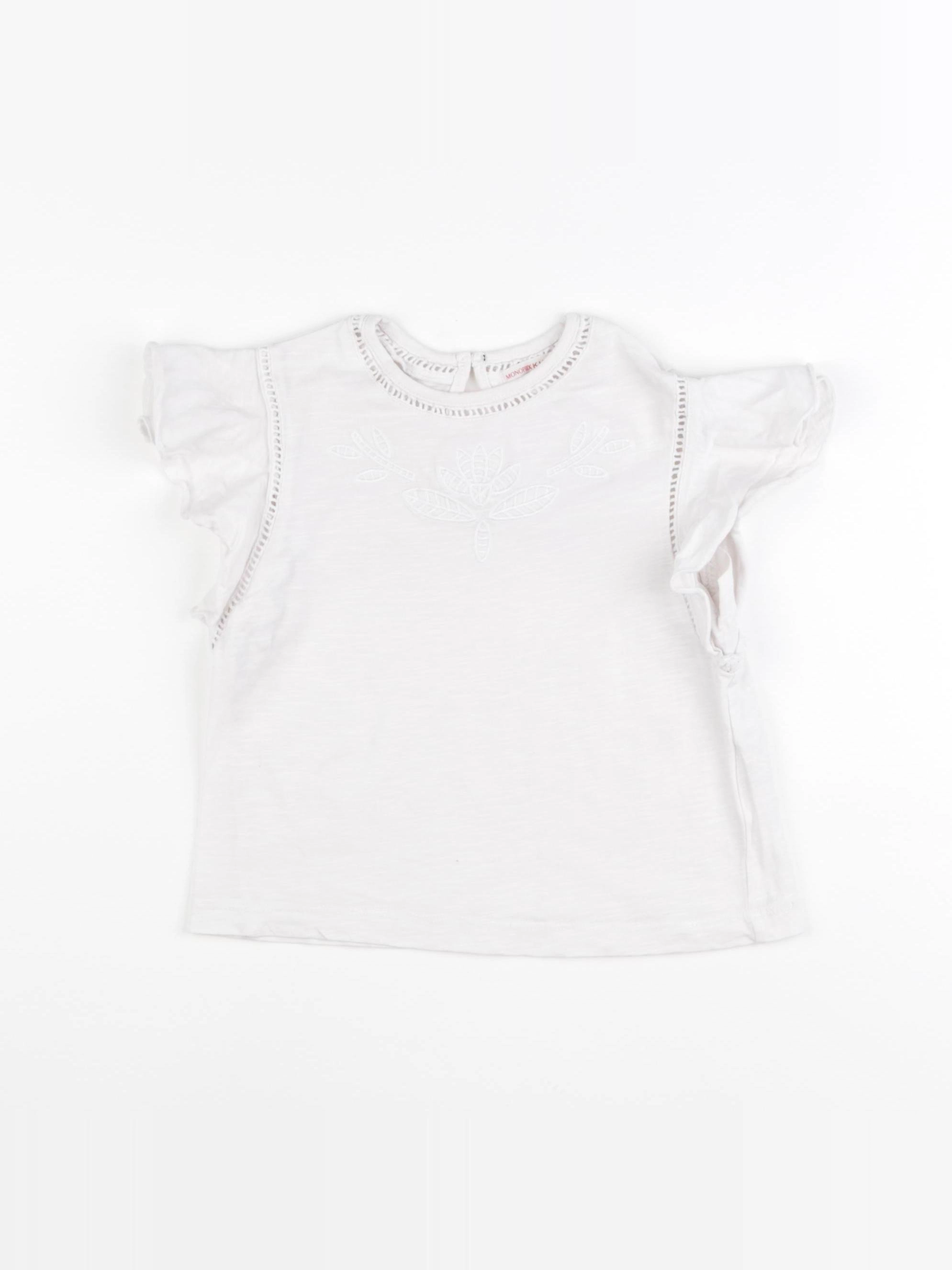 Monoprix - tee-shirt blanc - 4 ans