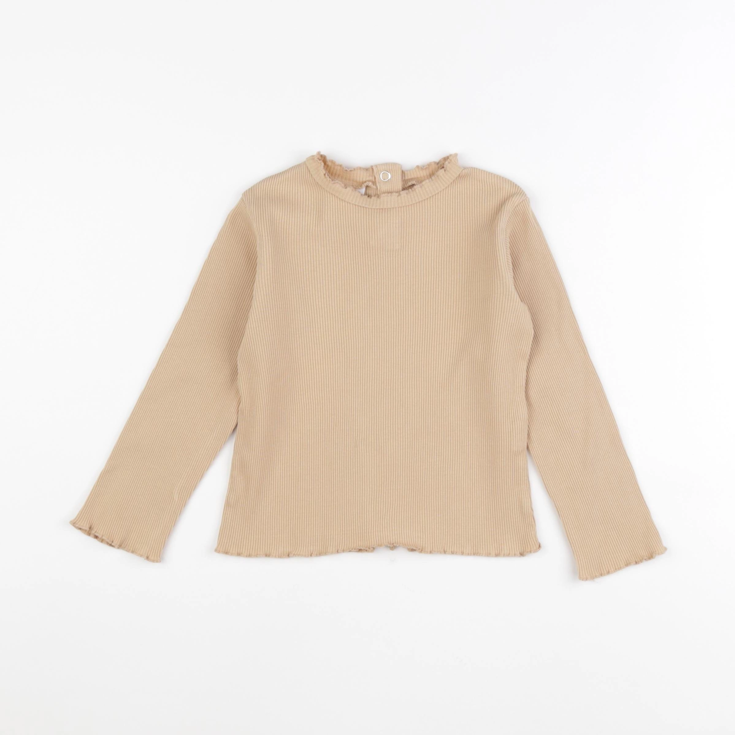 Zara - tee-shirt marron - 3/4 ans