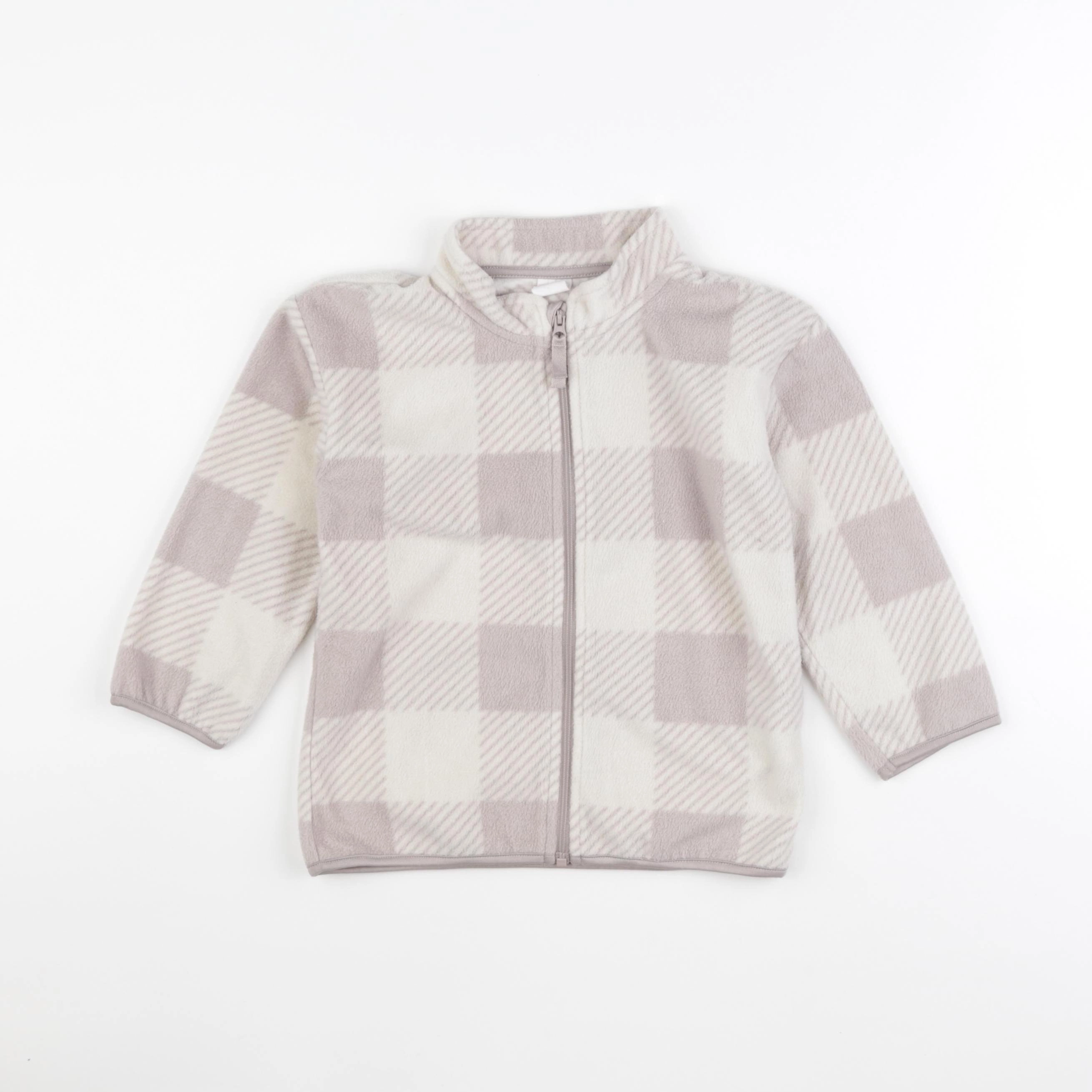 H&M - polaire blanc, gris - 3/4 ans
