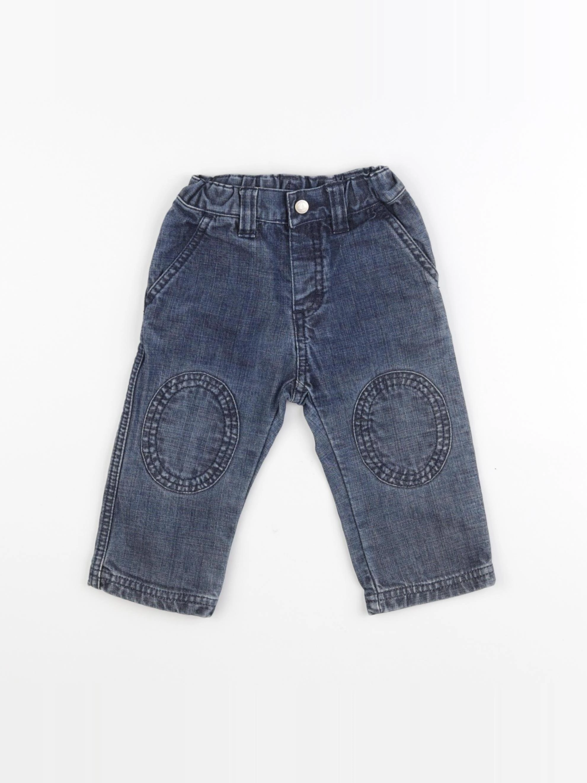 Petit Bateau - jean bleu - 12 mois