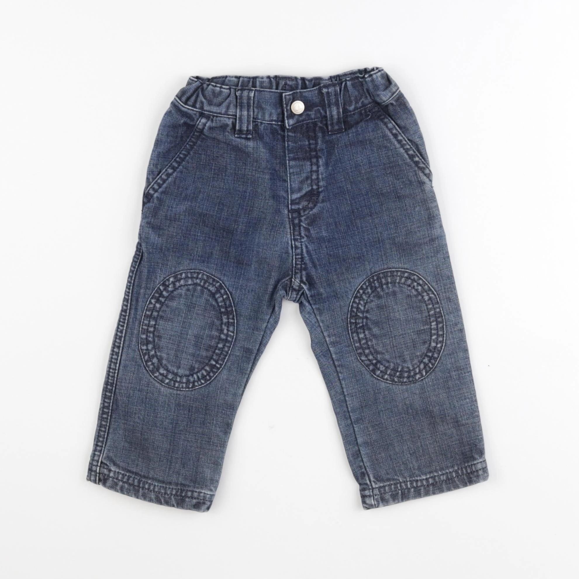 Petit Bateau - jean bleu - 12 mois