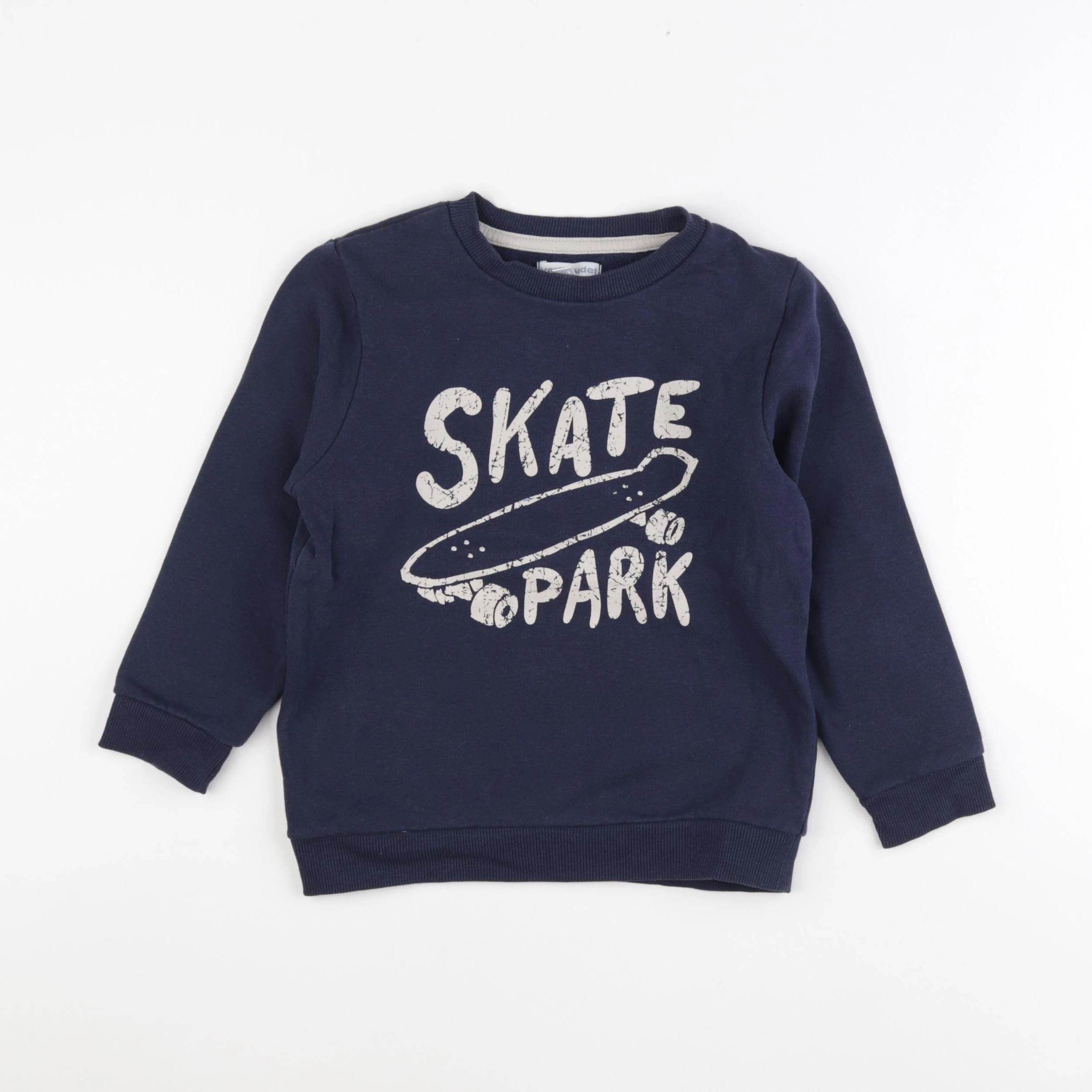 Vertbaudet - sweat bleu - 6 ans