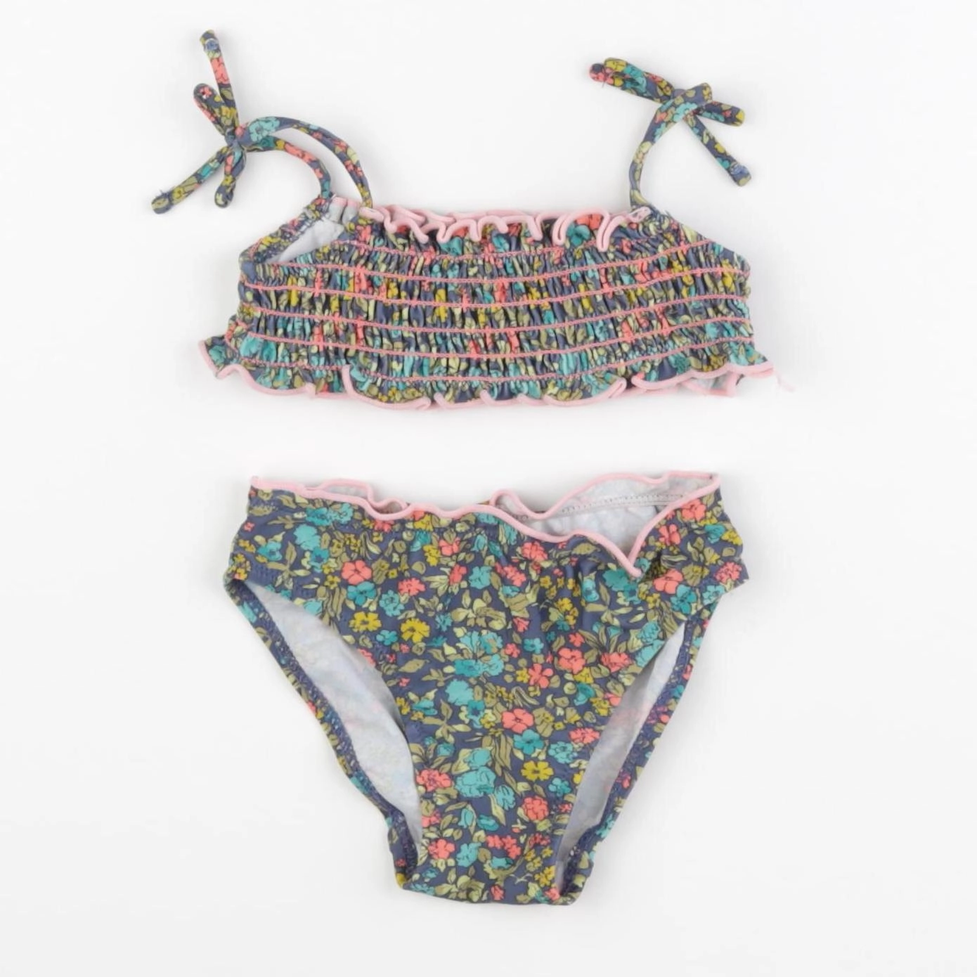 Vertbaudet - maillot de bain vert - 2 ans