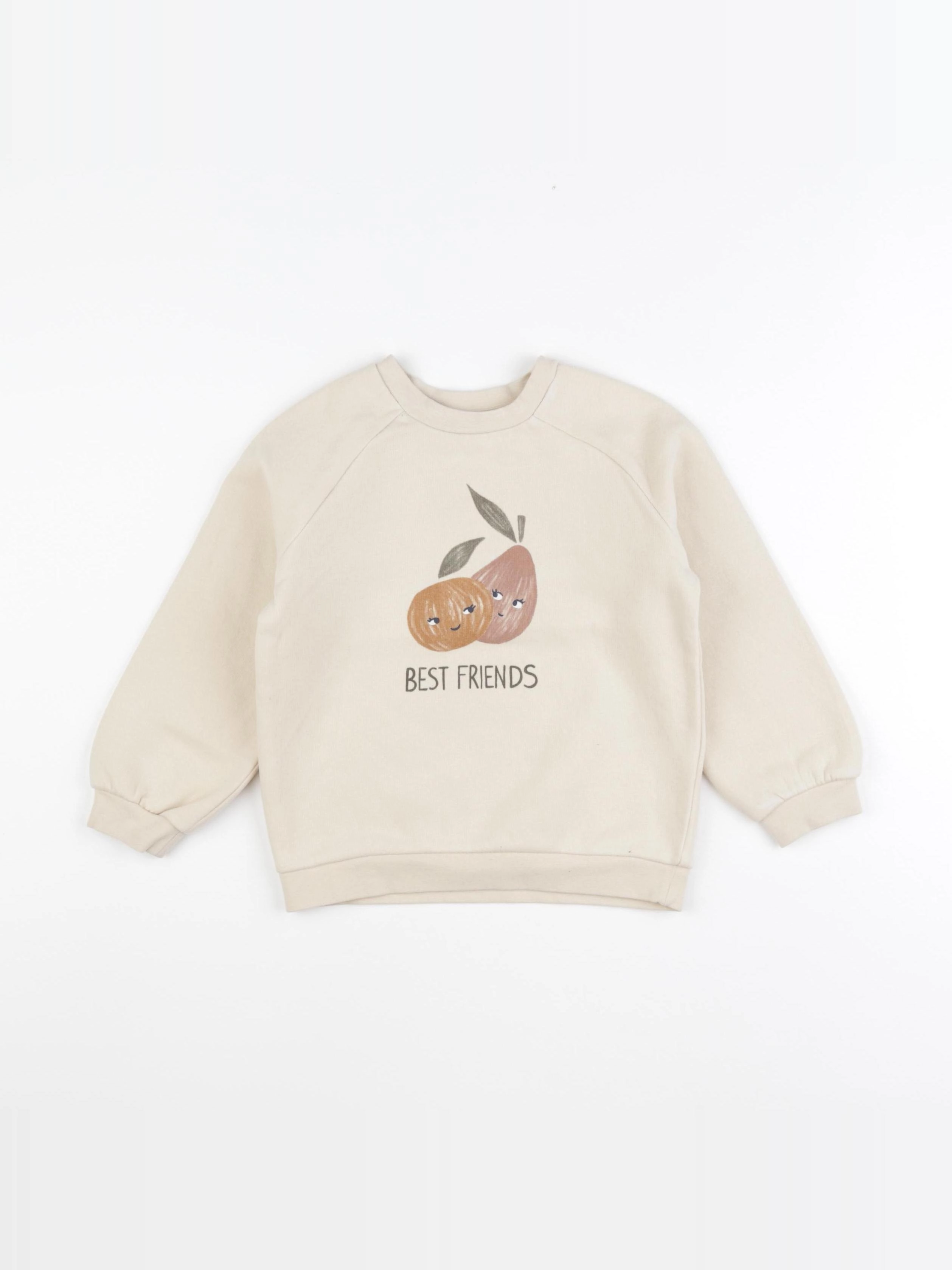 Vertbaudet - sweat beige - 4 ans