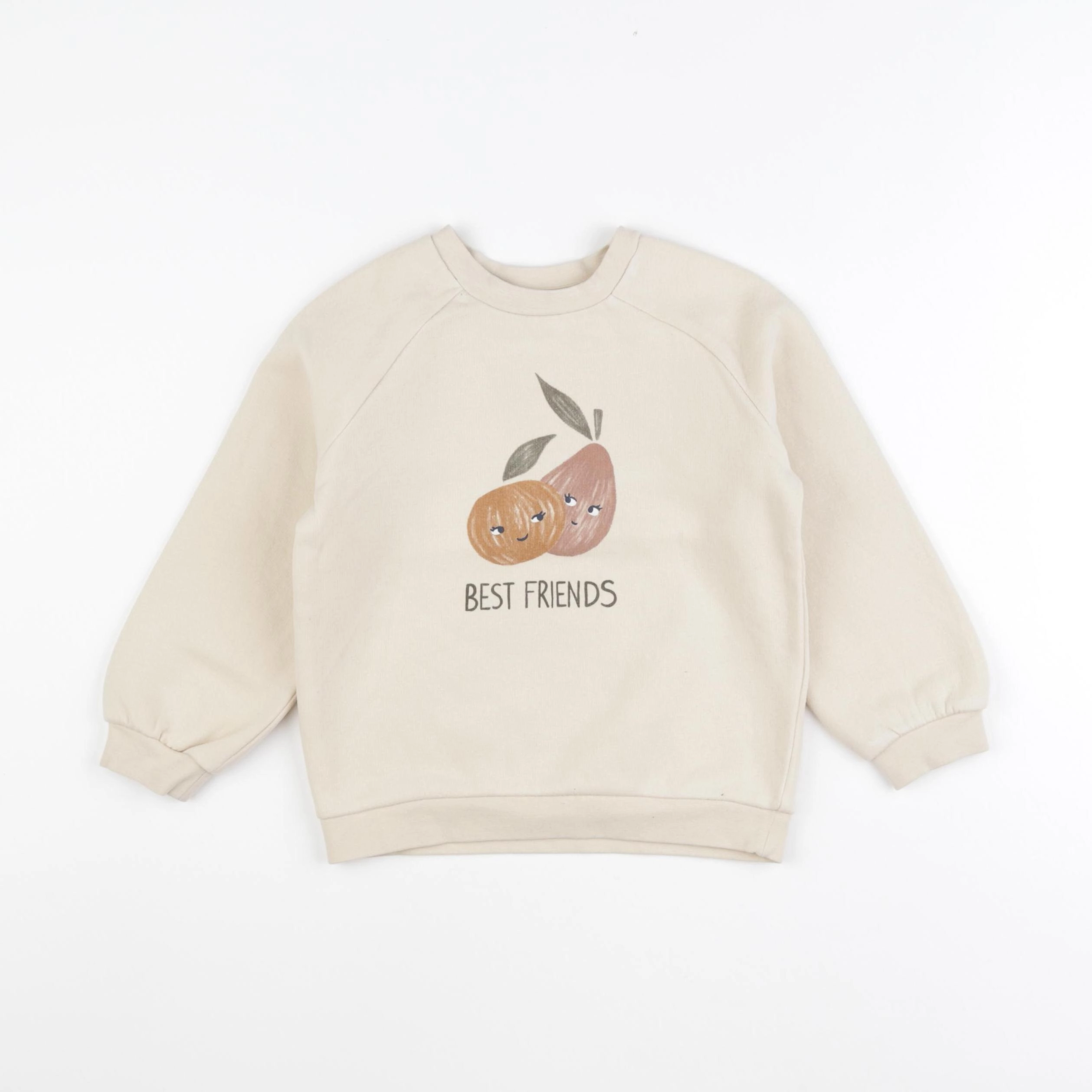 Vertbaudet - sweat beige - 4 ans