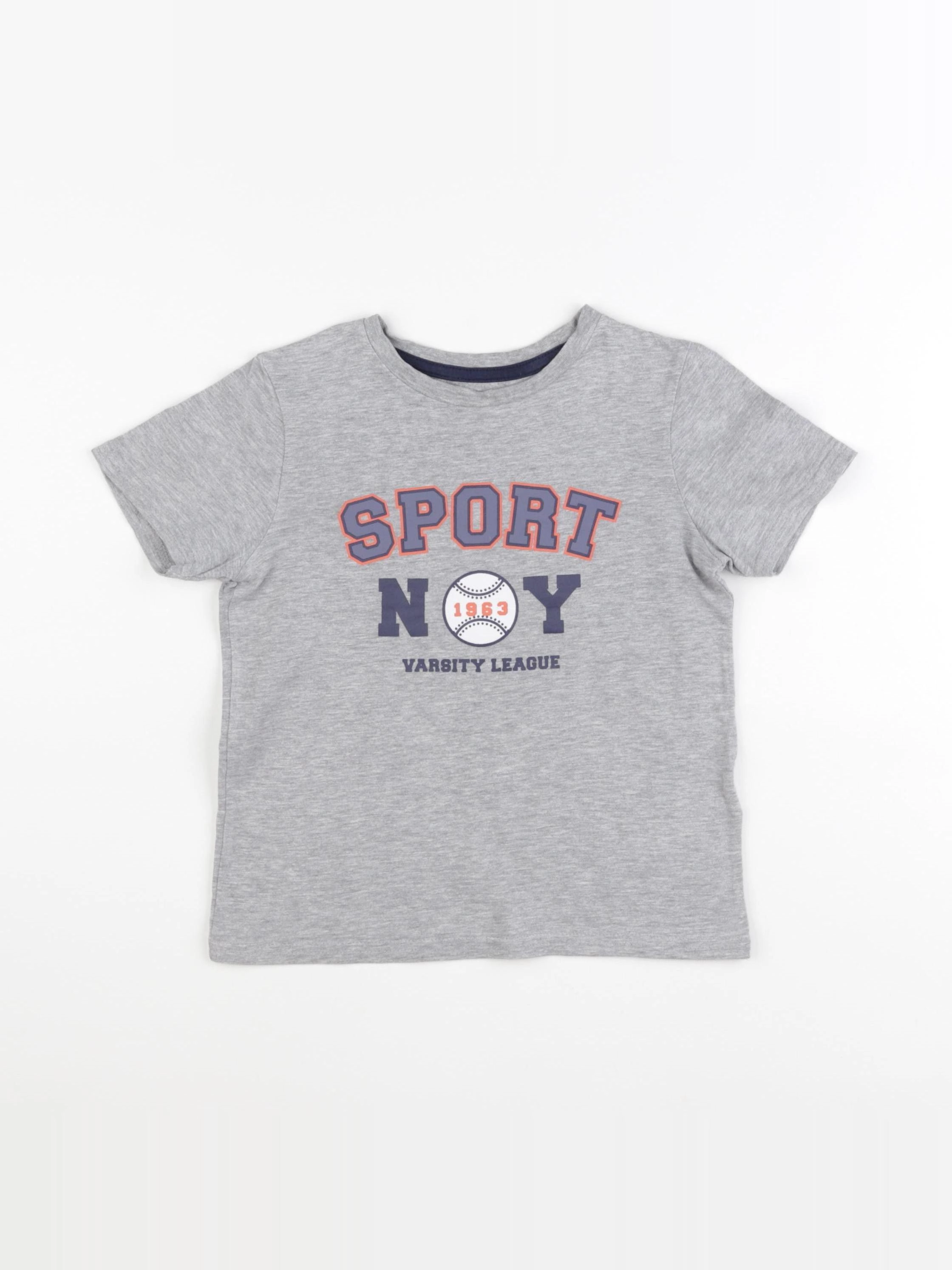Vertbaudet - tee-shirt gris - 5 ans