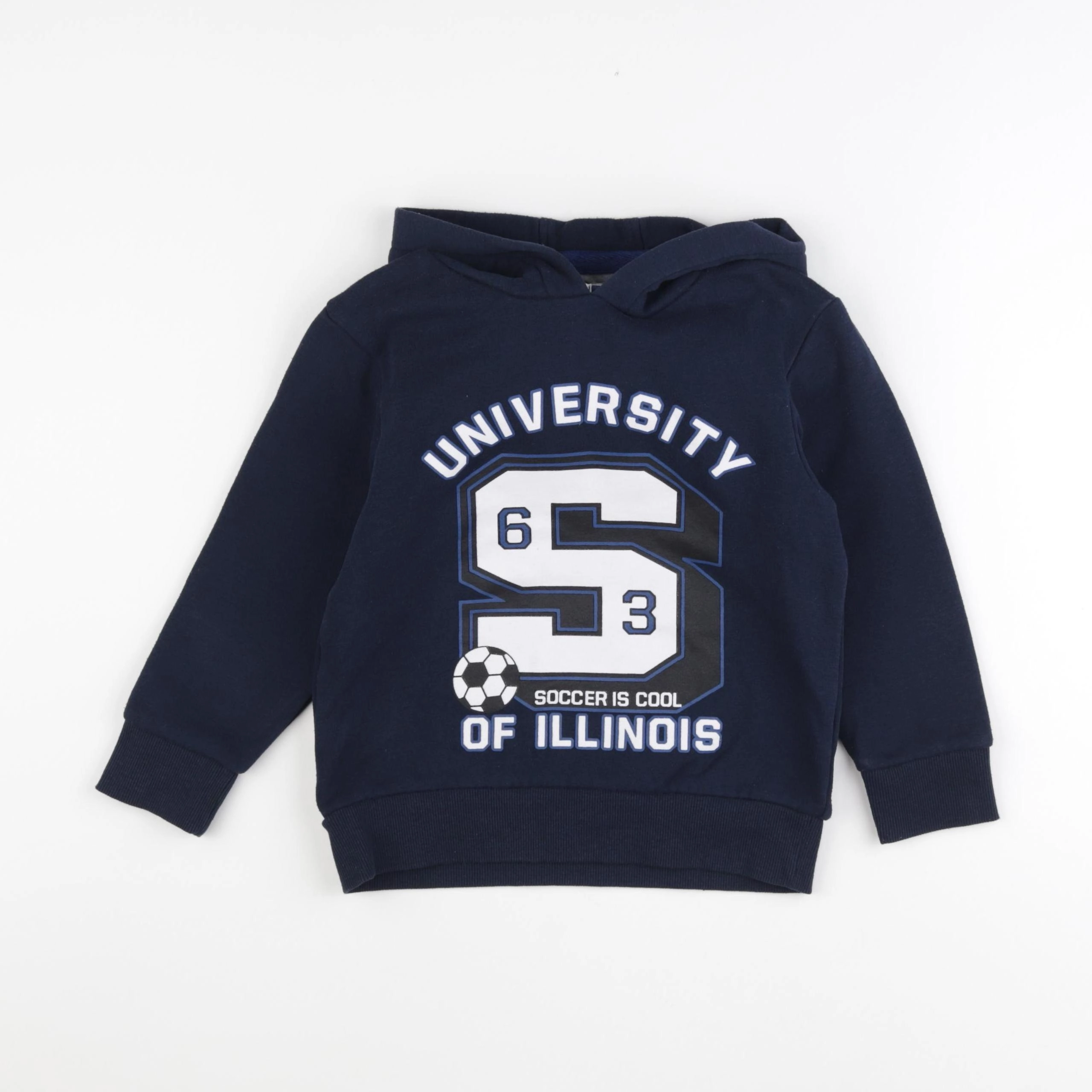 Vertbaudet - sweat bleu - 6 ans