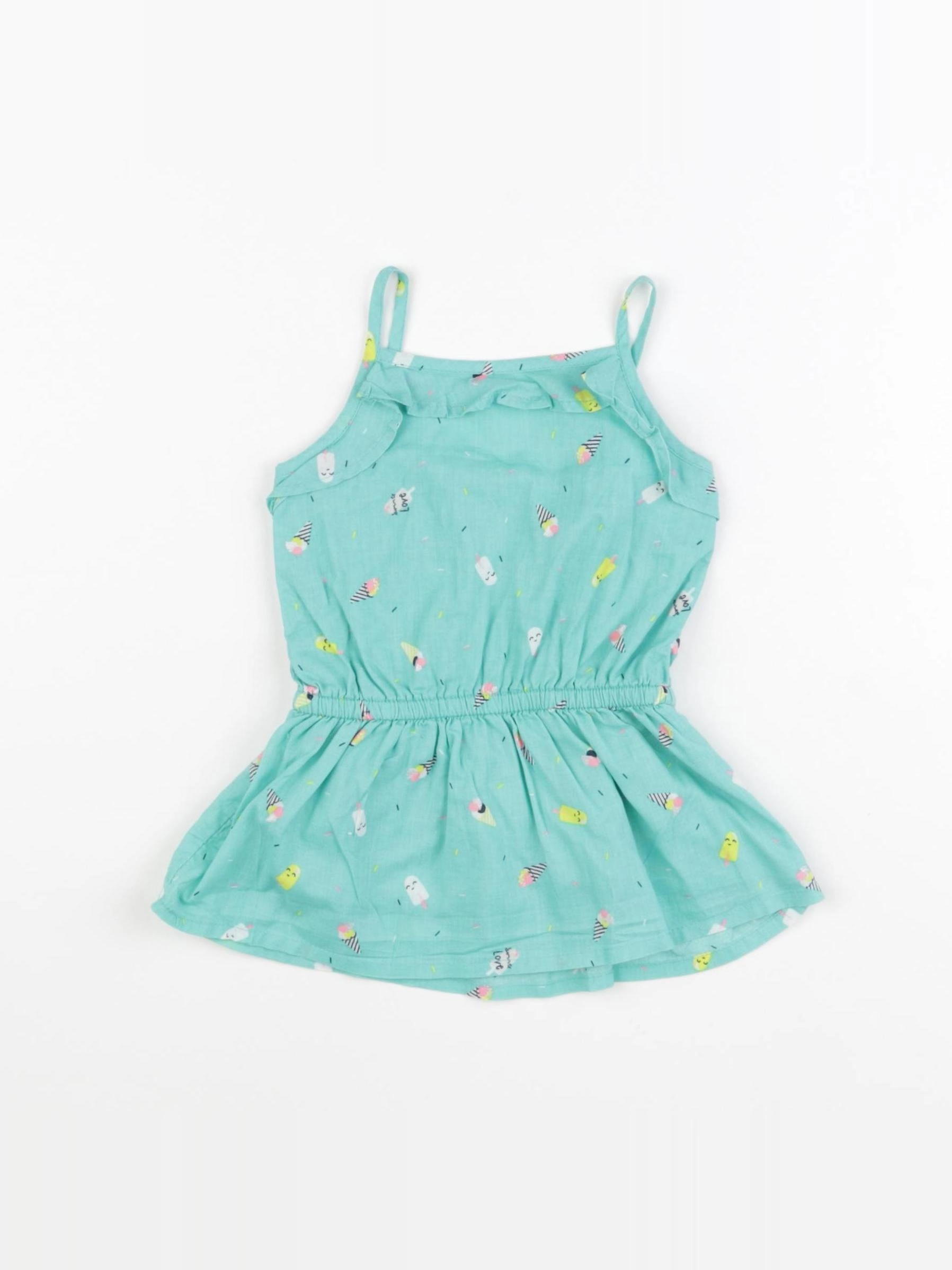 Tape à l'oeil - robe vert - 6 mois