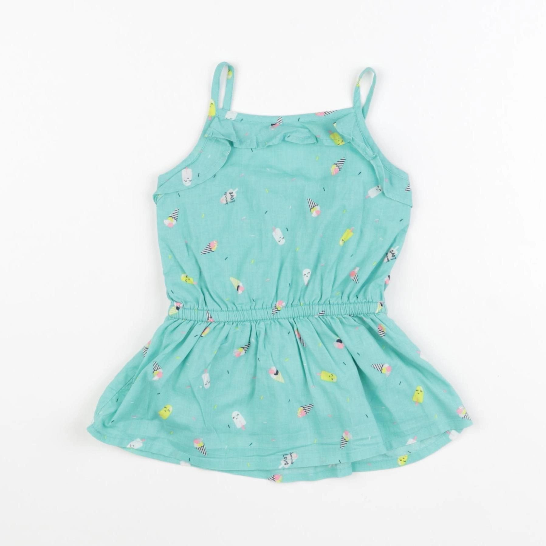Tape à l'oeil - robe vert - 6 mois