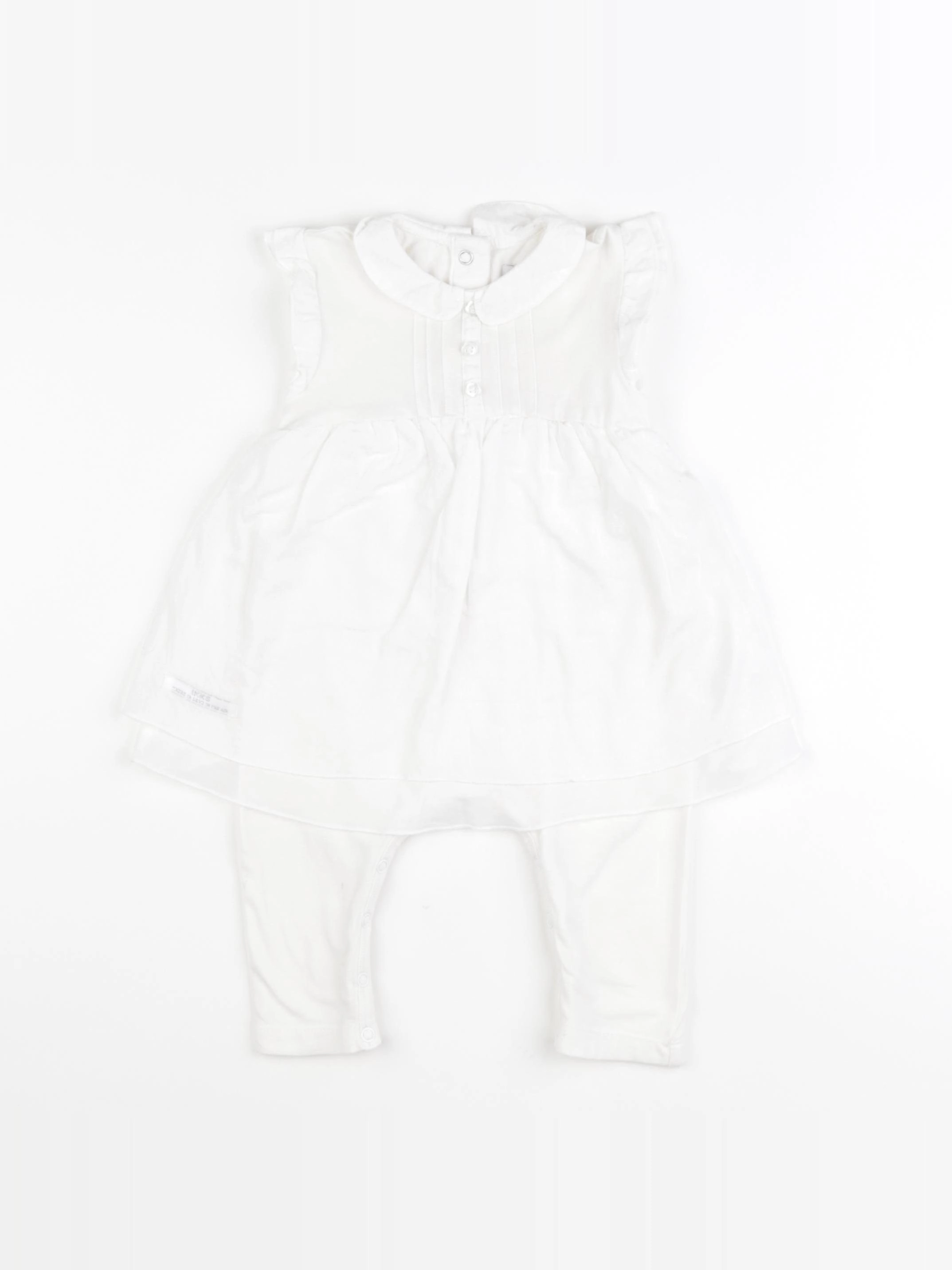 IKKS - combinaison robe blanc - 6 mois