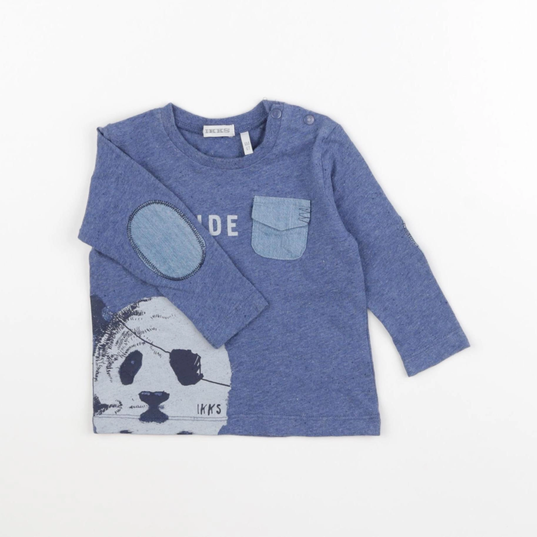 IKKS - tee-shirt bleu - 6 mois