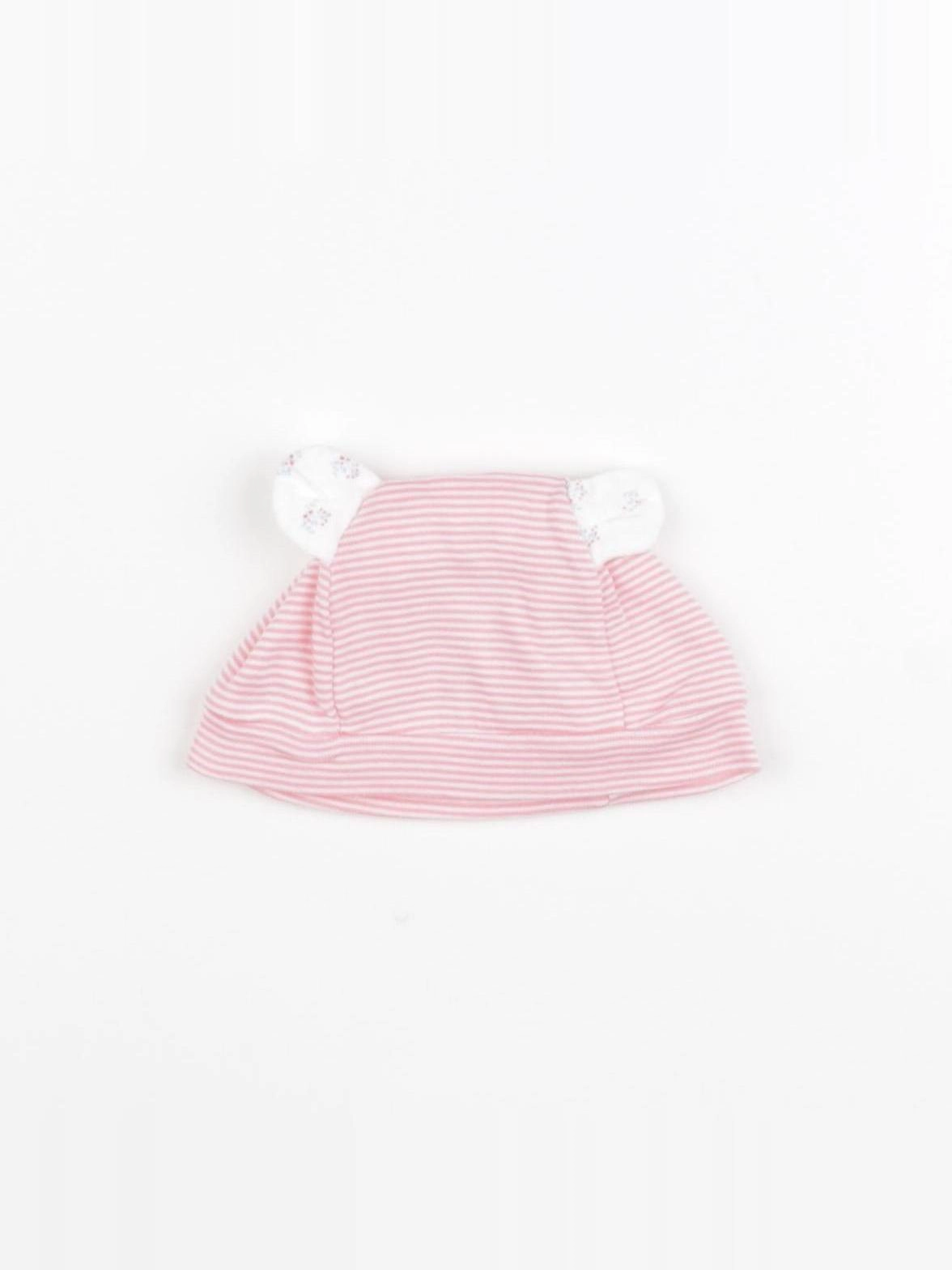 Petit Bateau - bonnet de naissance rose - 6 mois