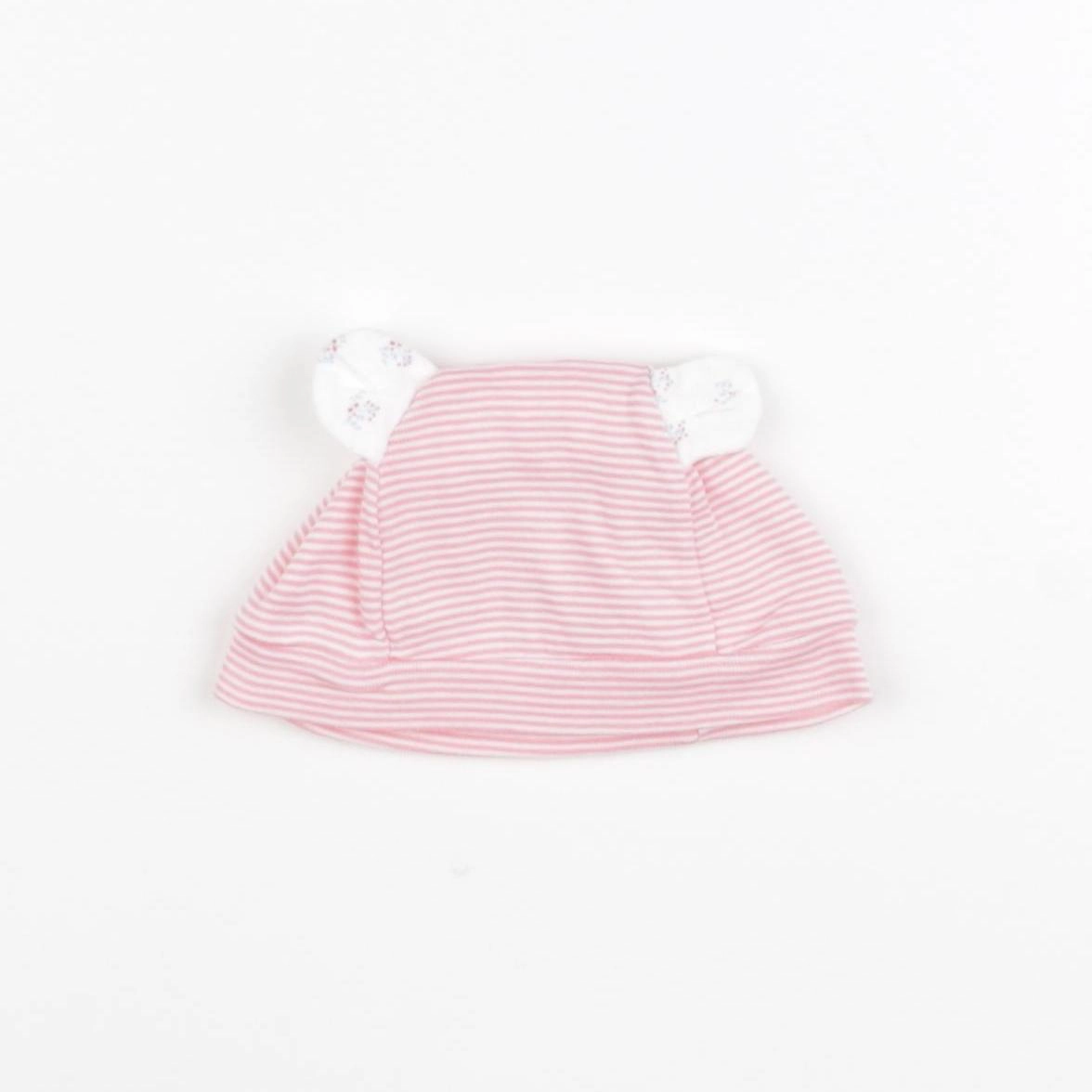 Petit Bateau - bonnet de naissance rose - 6 mois