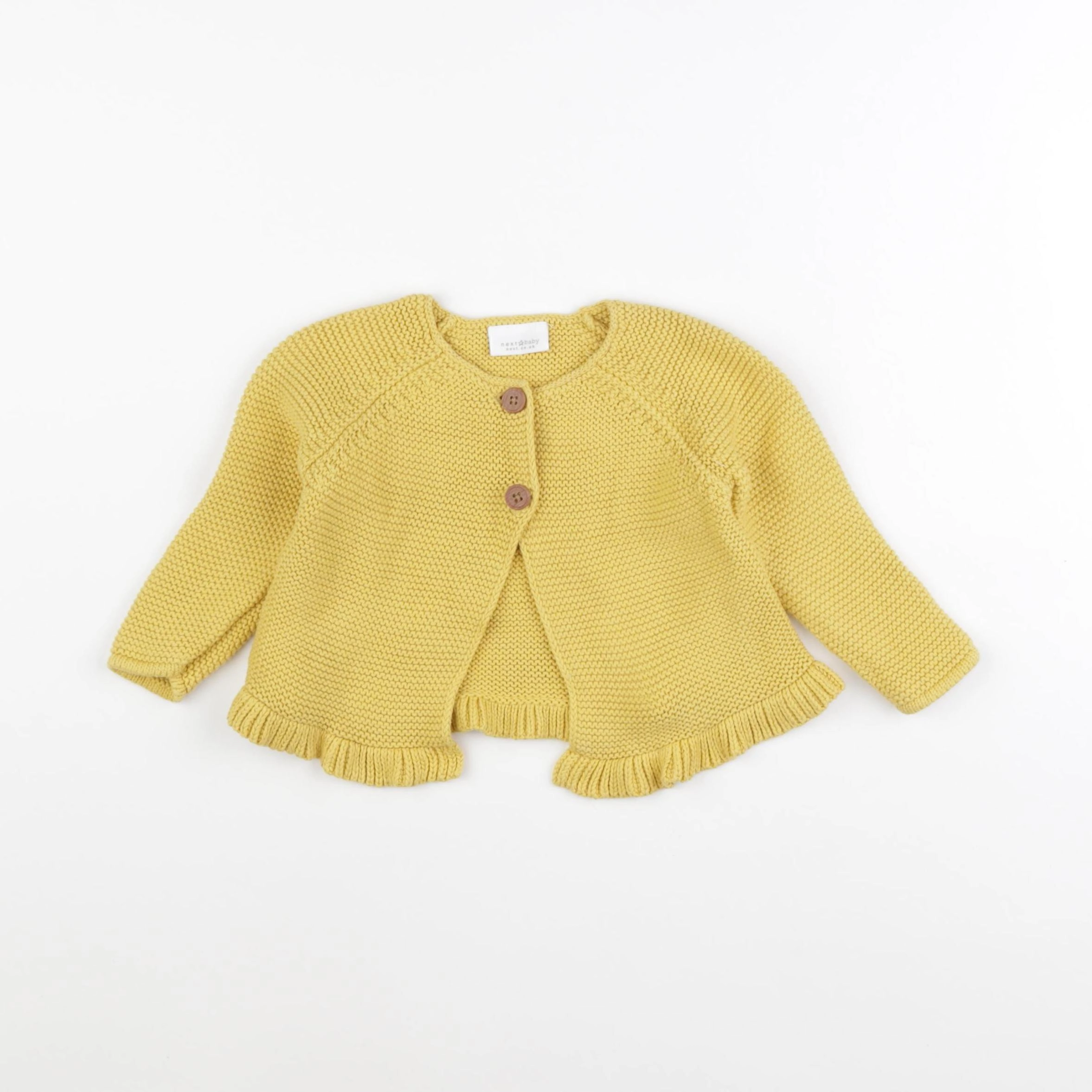 Next - gilet jaune - 9/12 mois
