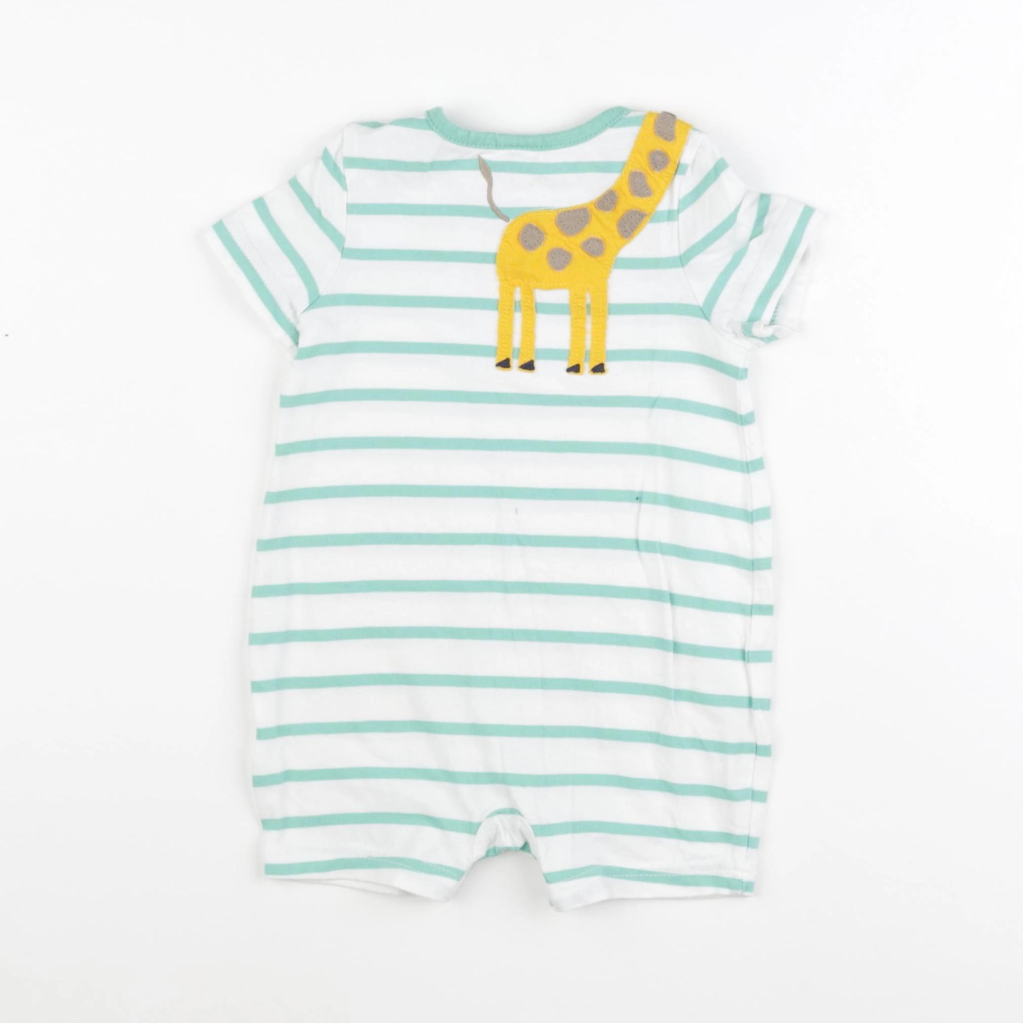GAP - pyjama coton blanc, vert - 6/12 mois