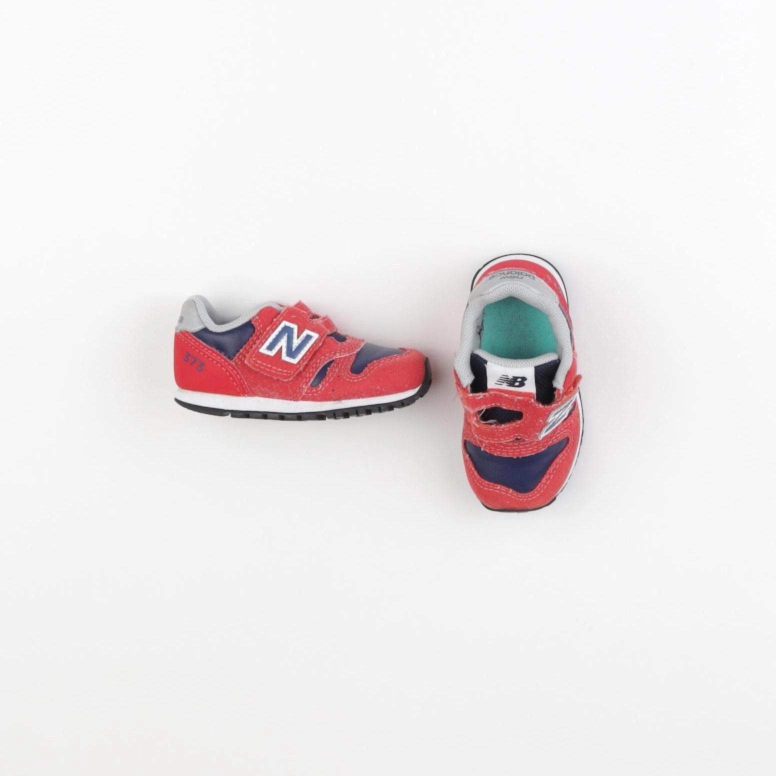 New Balance - tennis à scratch/ lacets rouge - pointure 21