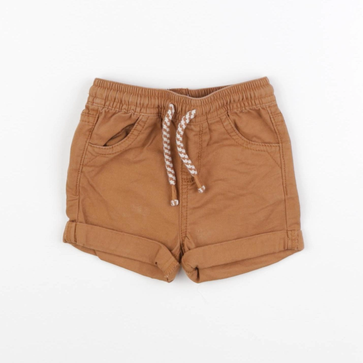 Vertbaudet - short marron - 6 mois