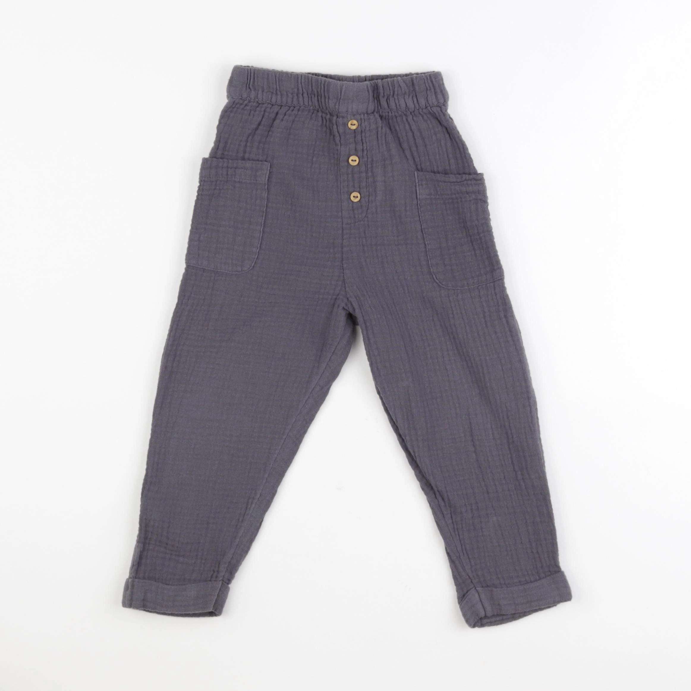 Vertbaudet - pantalon gris - 36 mois