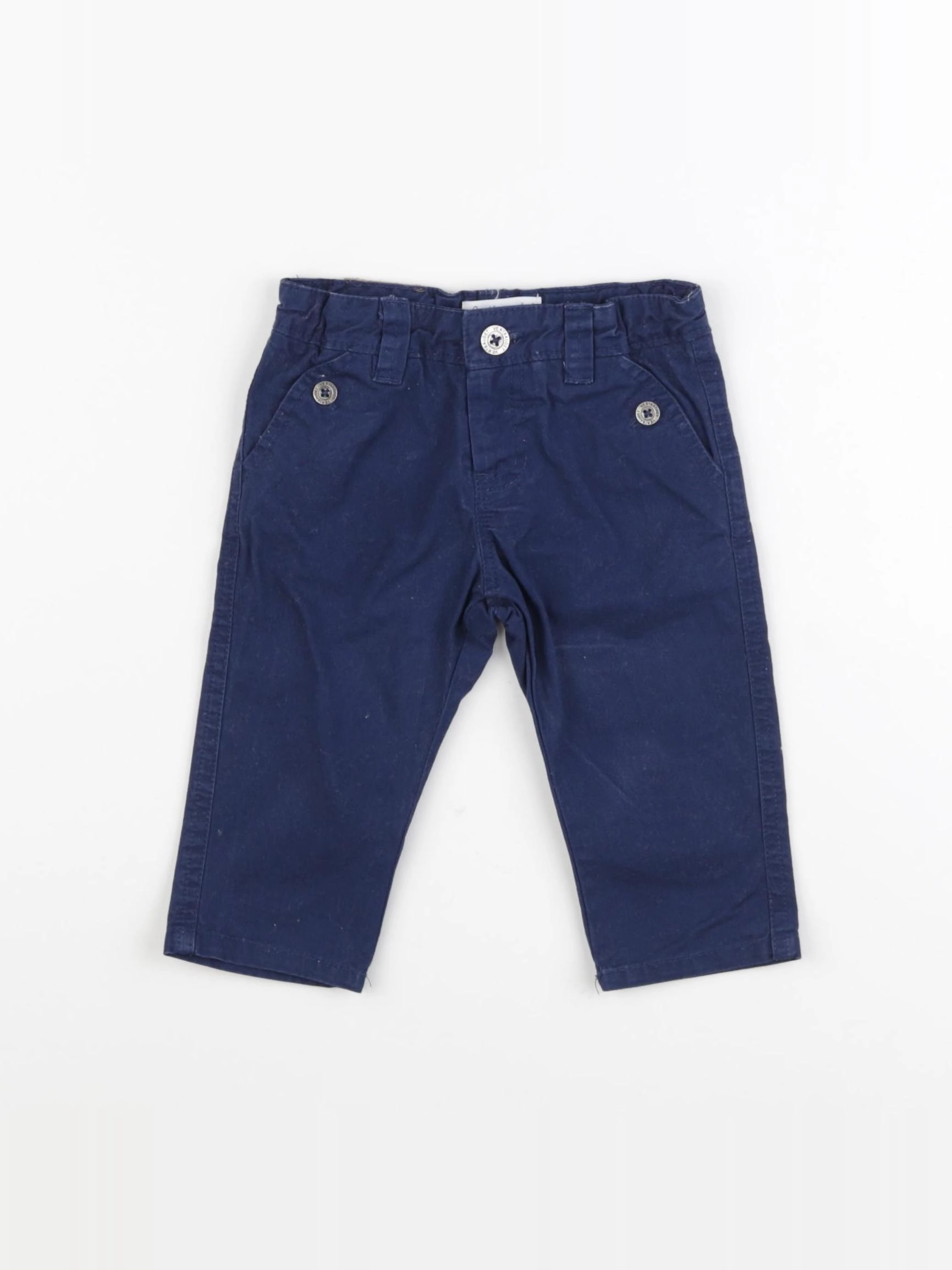 Vertbaudet - pantalon bleu - 9 mois