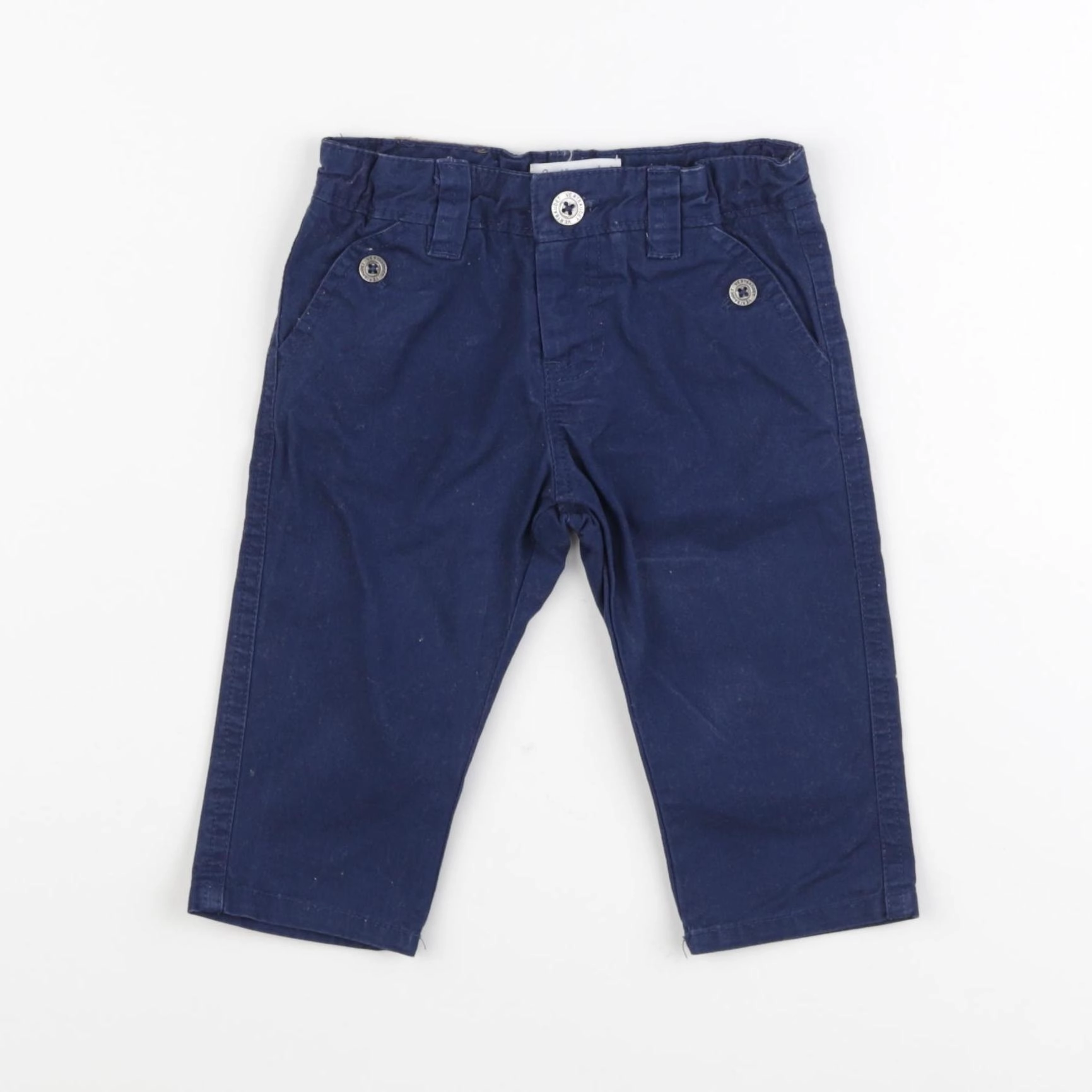 Vertbaudet - pantalon bleu - 9 mois