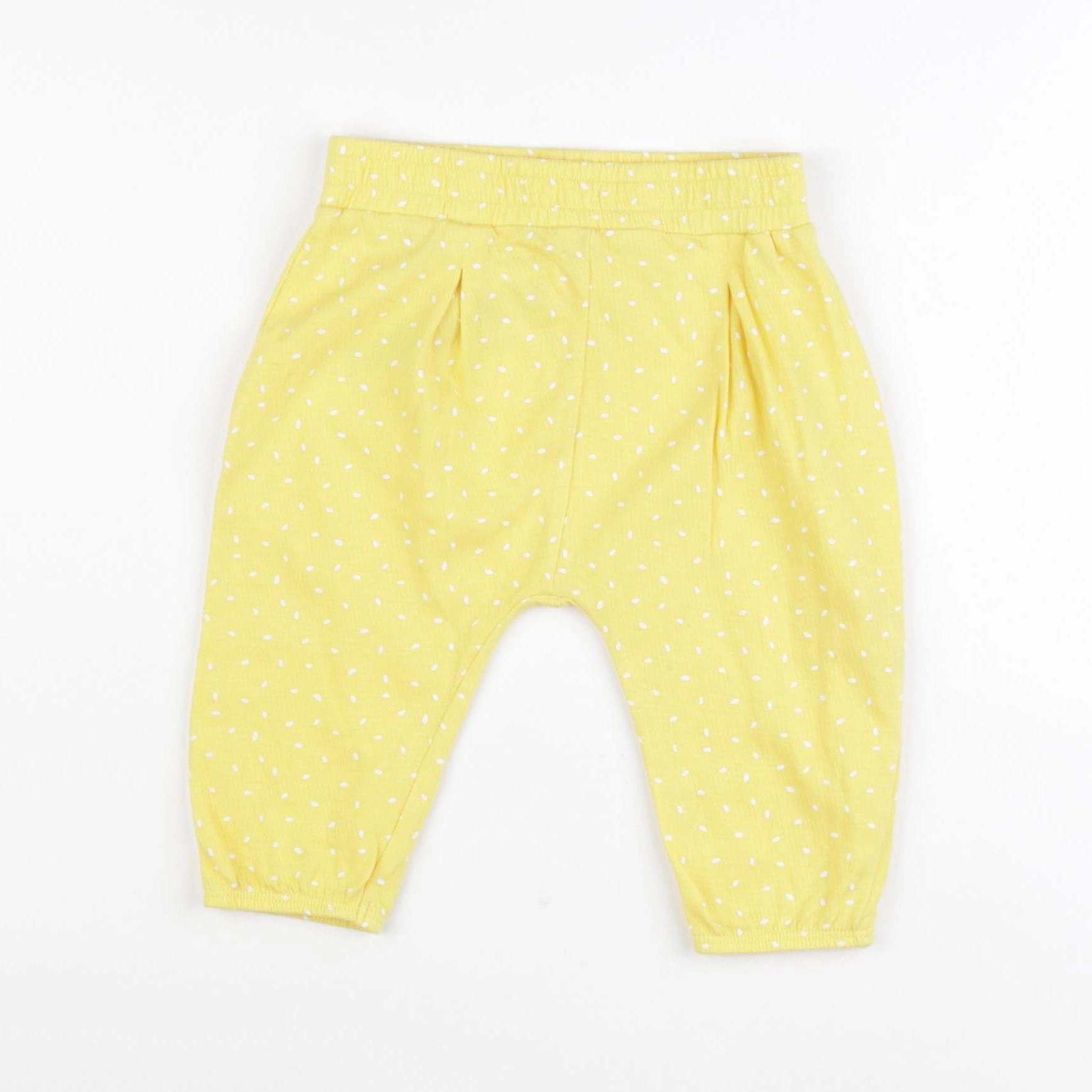 Marks & Spencer  - sarouel jaune - 6/9 mois