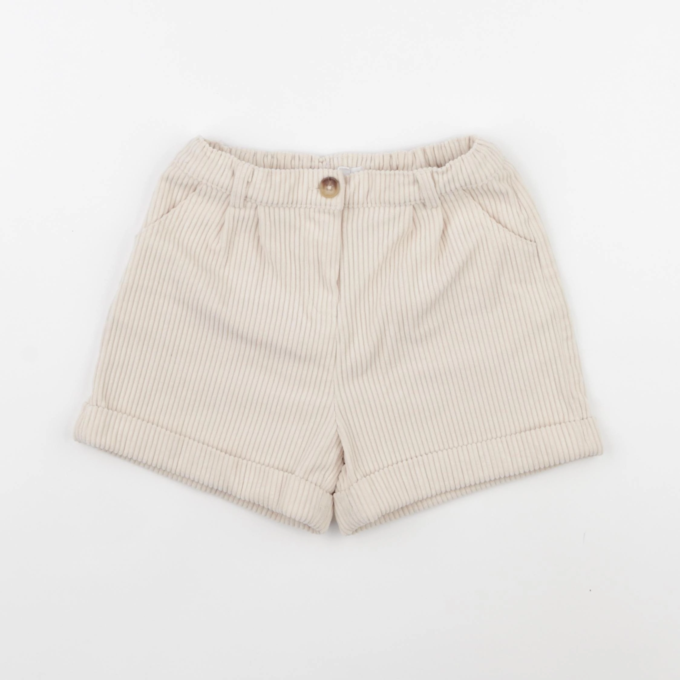 Vertbaudet - short beige - 8 ans