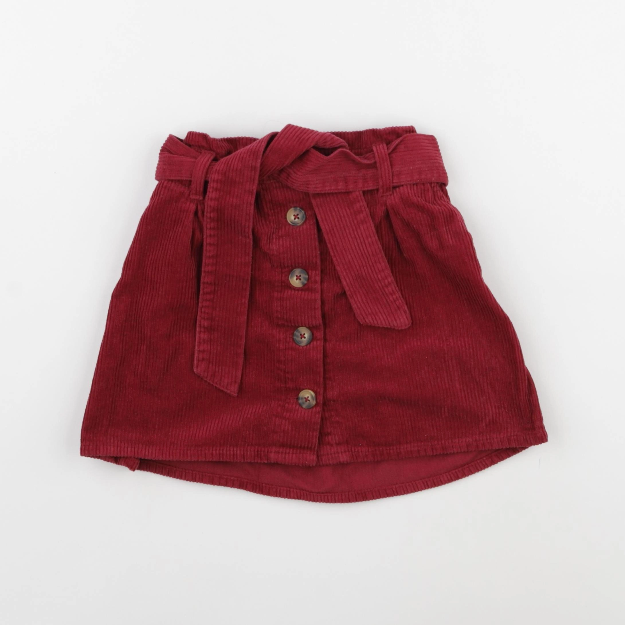 Vertbaudet - jupe rouge - 8 ans